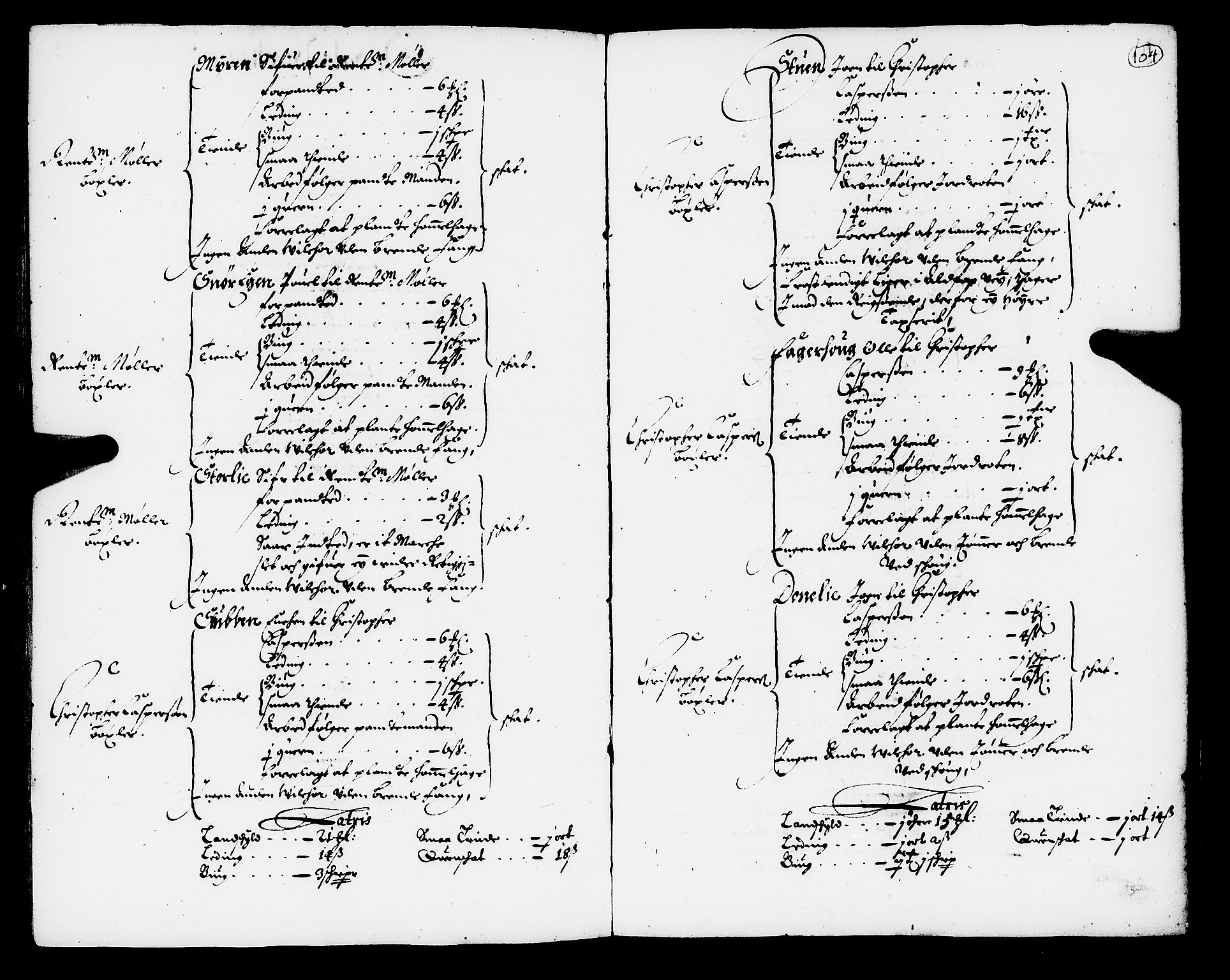 Rentekammeret inntil 1814, Realistisk ordnet avdeling, AV/RA-EA-4070/N/Nb/Nba/L0050: Orkdal fogderi, 1666, p. 103b-104a