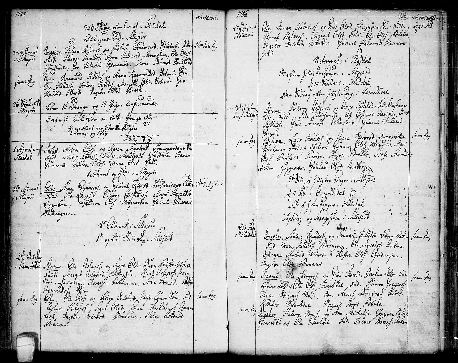 Seljord kirkebøker, SAKO/A-20/F/Fa/L0007: Parish register (official) no. I 7, 1755-1800, p. 123