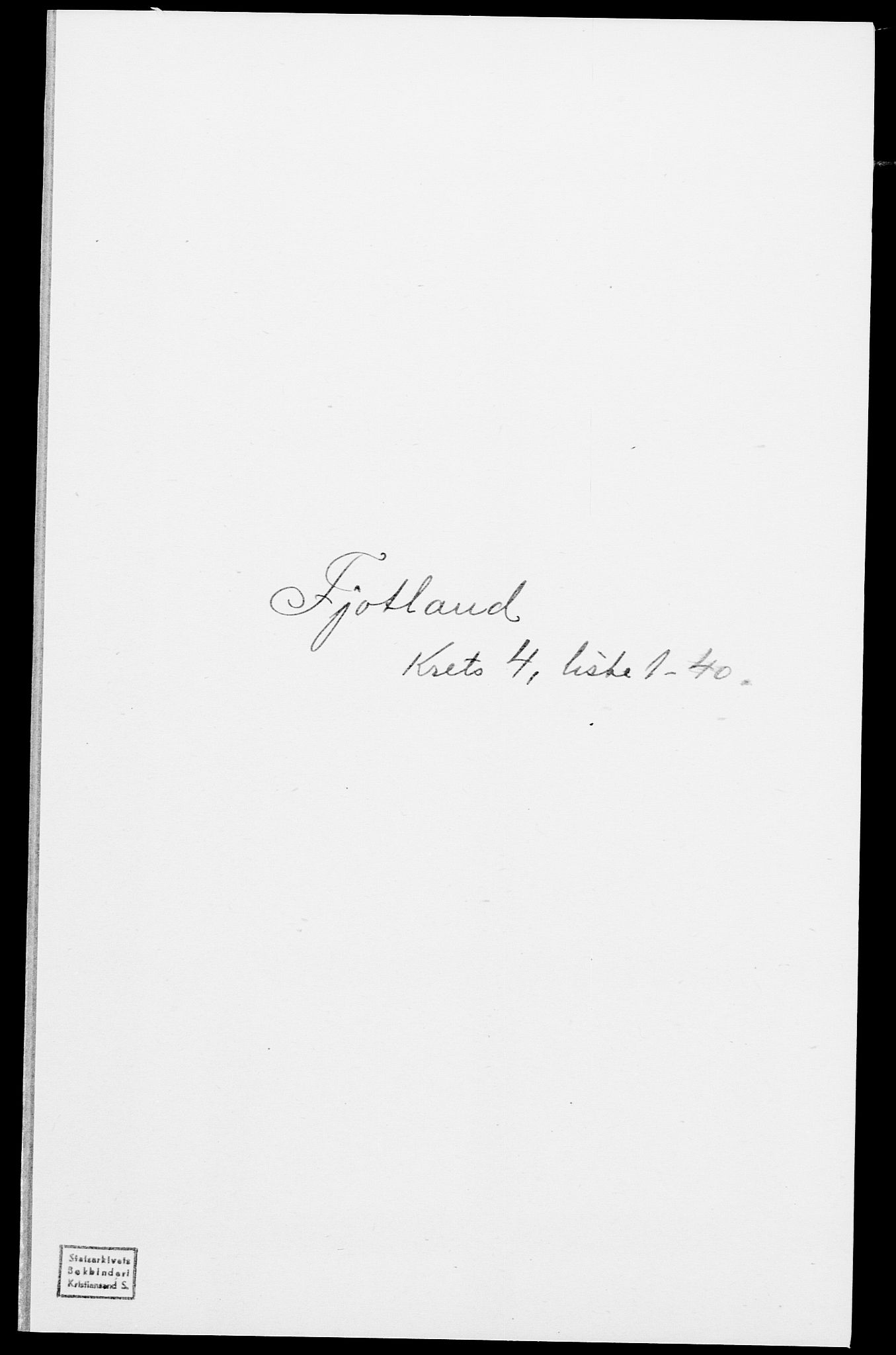 SAK, 1875 census for 1036P Fjotland, 1875, p. 214