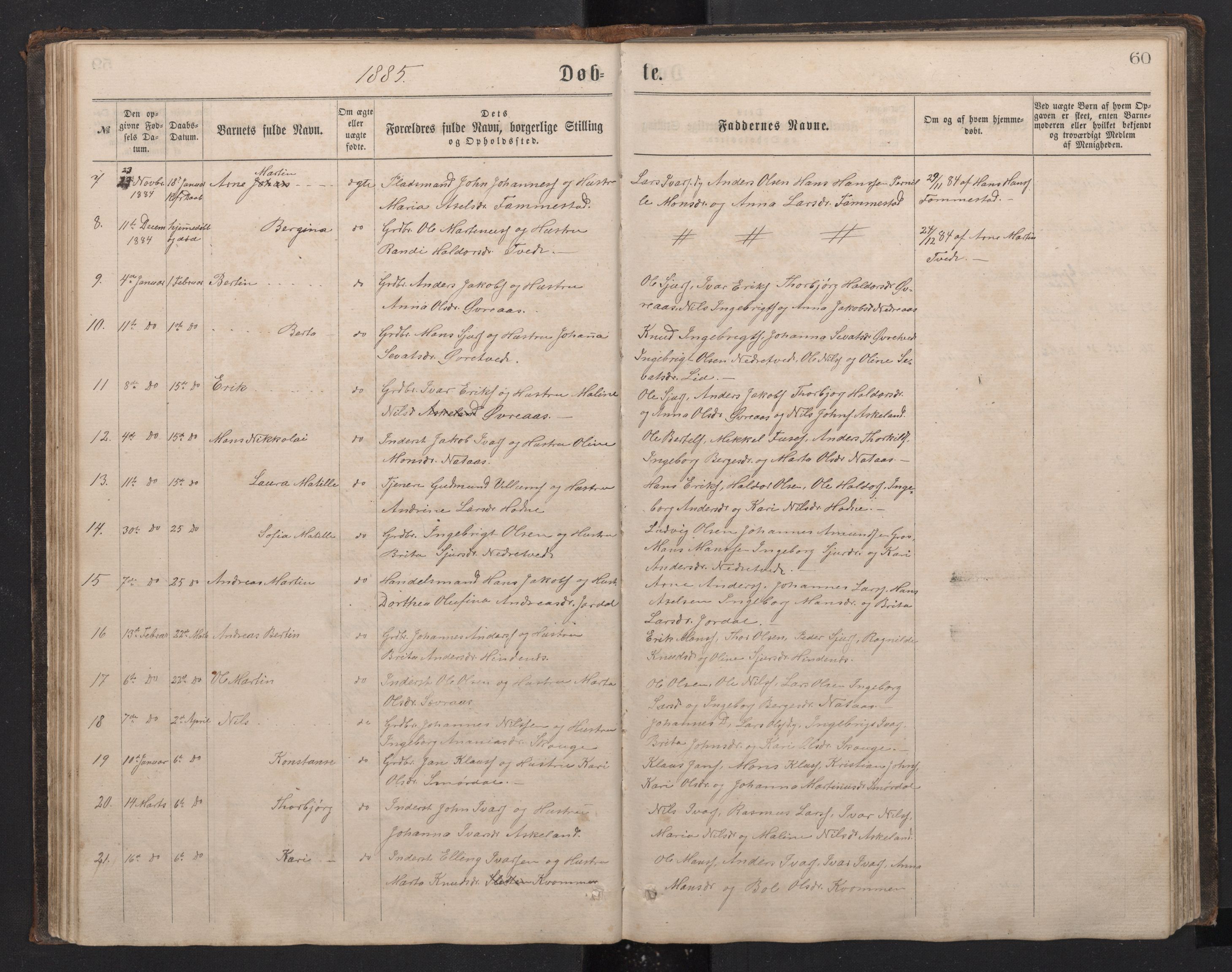 Lindås Sokneprestembete, SAB/A-76701/H/Hab: Parish register (copy) no. E 2, 1867-1892, p. 59b-60a