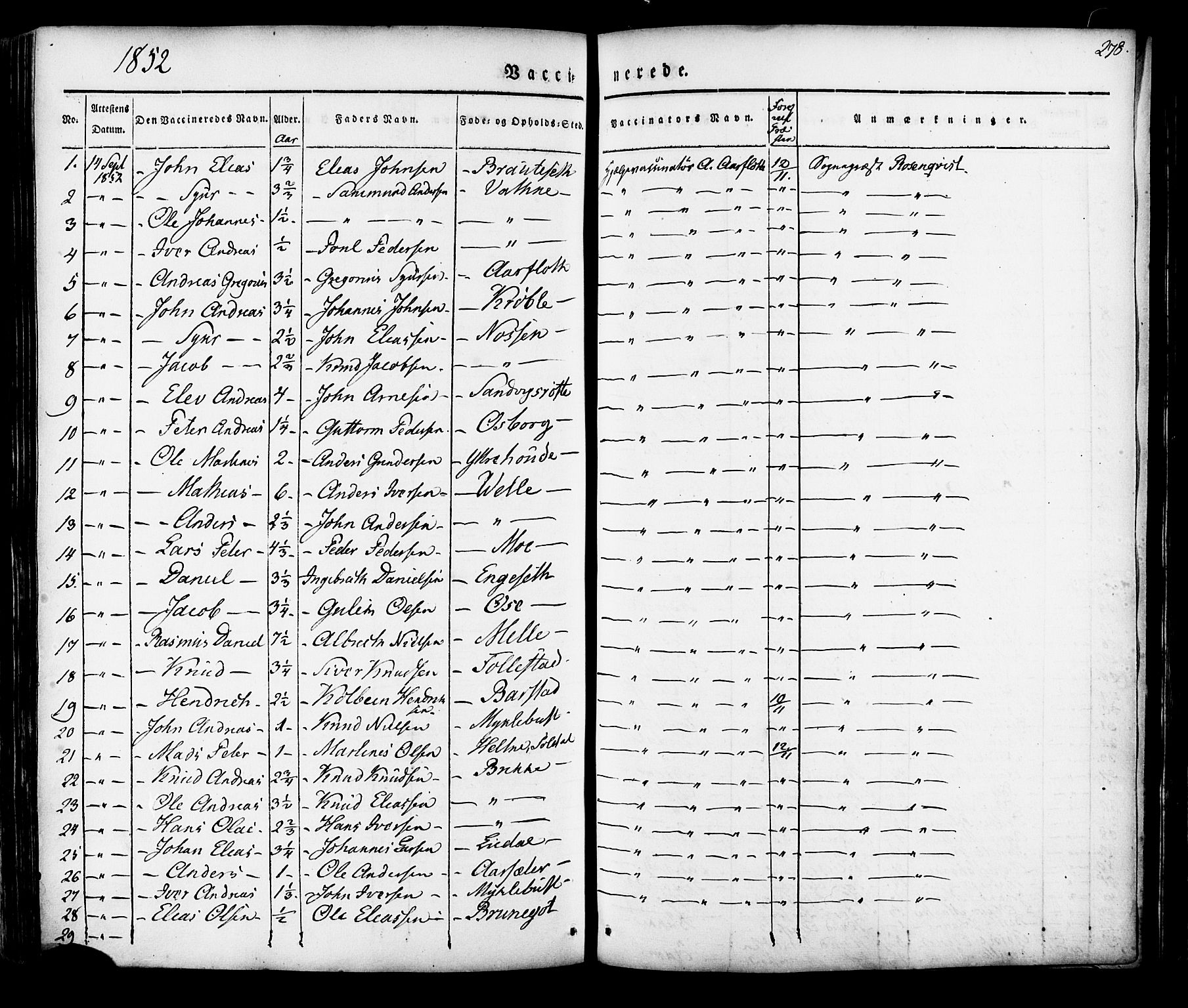 Ministerialprotokoller, klokkerbøker og fødselsregistre - Møre og Romsdal, AV/SAT-A-1454/513/L0174: Parish register (official) no. 513A01, 1831-1855, p. 278