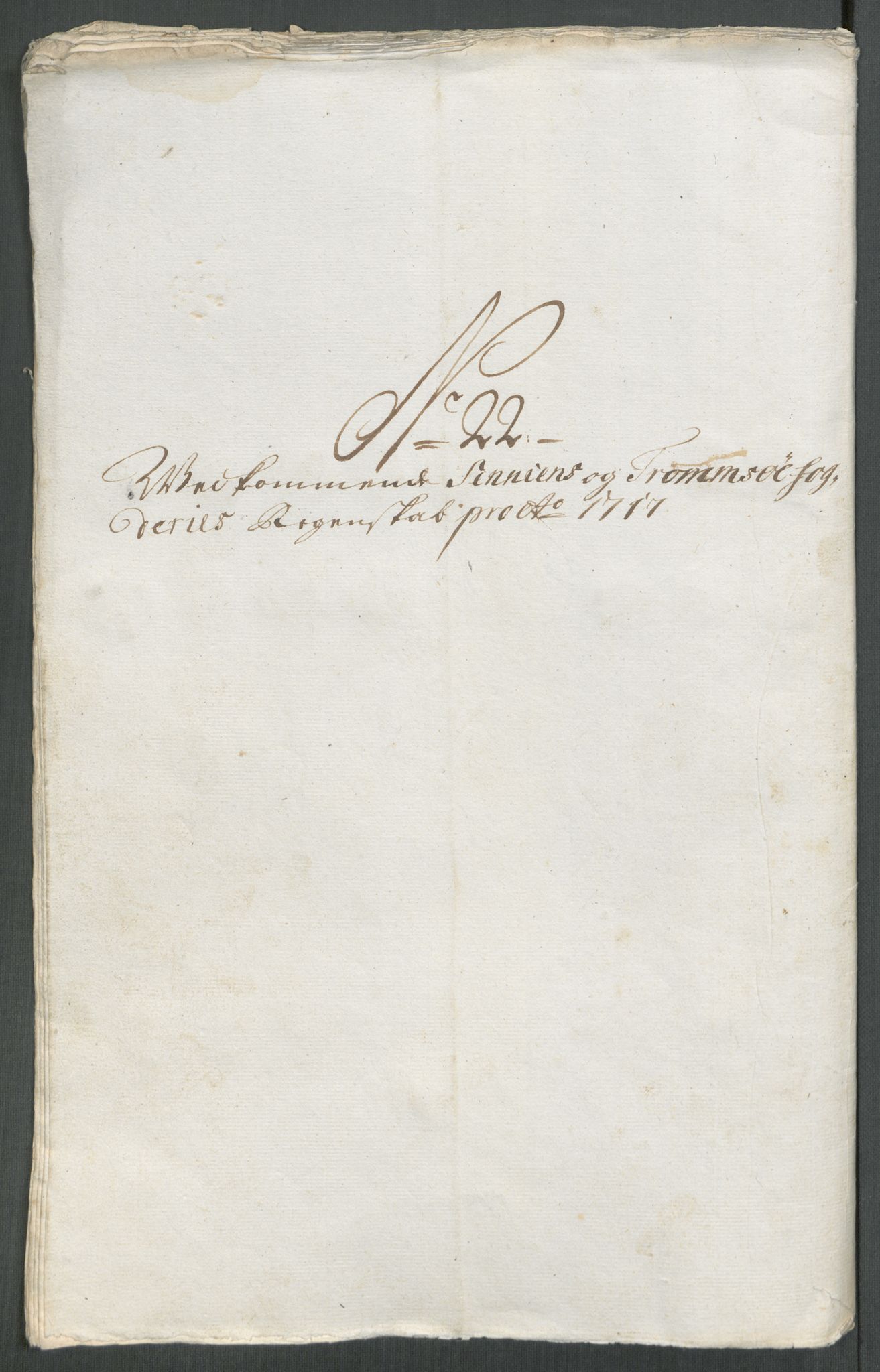 Rentekammeret inntil 1814, Reviderte regnskaper, Fogderegnskap, RA/EA-4092/R68/L4763: Fogderegnskap Senja og Troms, 1717, p. 207