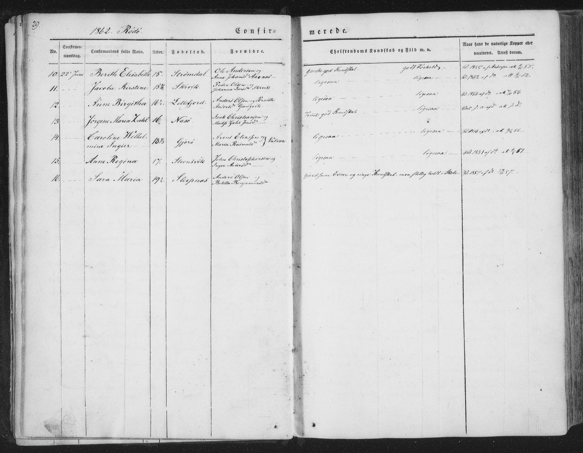 Ministerialprotokoller, klokkerbøker og fødselsregistre - Nordland, AV/SAT-A-1459/841/L0604: Parish register (official) no. 841A09 /1, 1845-1862, p. 29