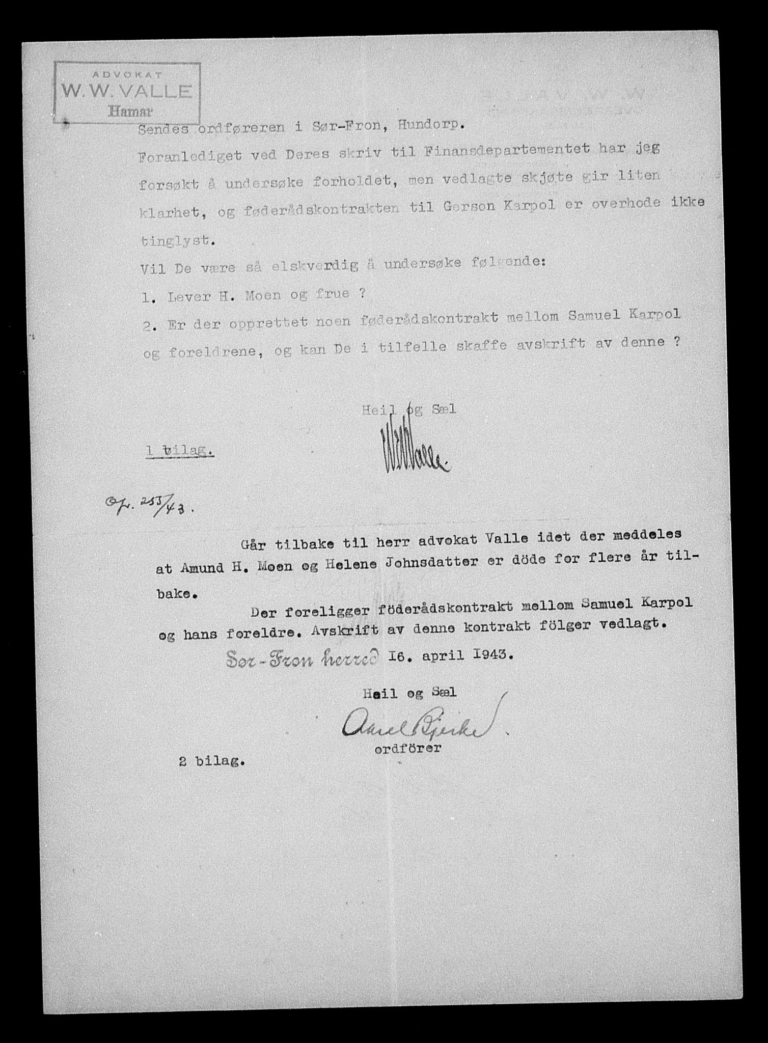 Justisdepartementet, Tilbakeføringskontoret for inndratte formuer, AV/RA-S-1564/H/Hc/Hcc/L0949: --, 1945-1947, p. 583