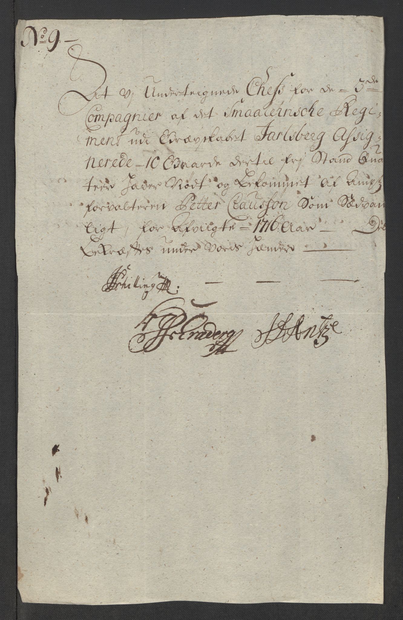 Rentekammeret inntil 1814, Reviderte regnskaper, Fogderegnskap, AV/RA-EA-4092/R32/L1880: Fogderegnskap Jarlsberg grevskap, 1716, p. 217