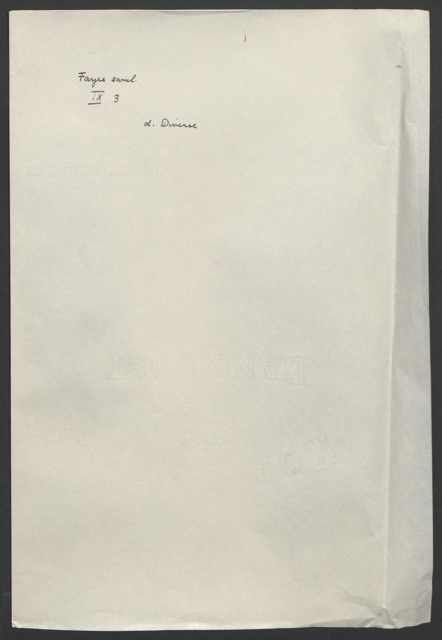 Faye, Andreas, AV/RA-PA-0015/F/Fh/L0026/0003: -- / Breve fra Grev J. H. C. Wedel-Jarlsberg til Chr. Faye angaaende kornprovideringen 1809-1810 og 1822. Brev fra provideringscommissionen til Jac. Aall og Chr. Faye 1808-1815. Jfr. IX 12 og 58-59, p. 114