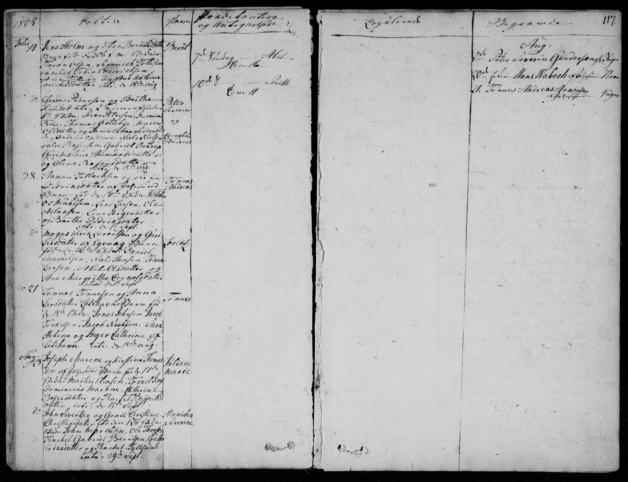 Farsund sokneprestkontor, SAK/1111-0009/F/Fa/L0001: Parish register (official) no. A 1, 1784-1815, p. 117