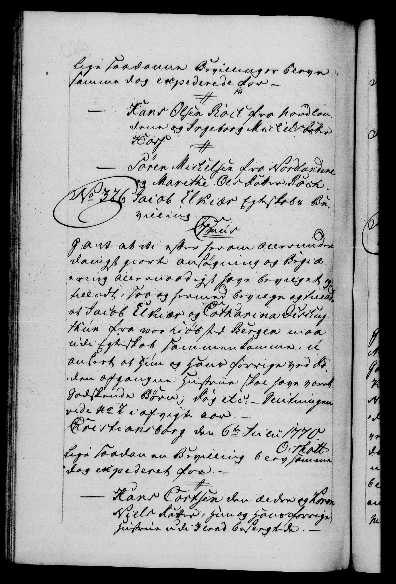 Danske Kanselli 1572-1799, AV/RA-EA-3023/F/Fc/Fca/Fcaa/L0044: Norske registre, 1769-1771, p. 486b