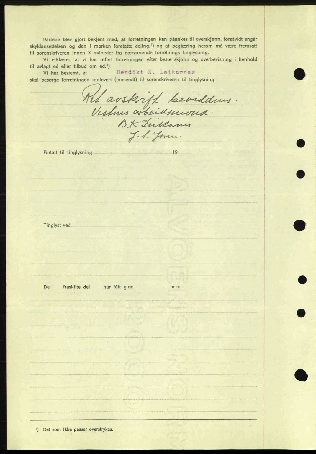 Romsdal sorenskriveri, AV/SAT-A-4149/1/2/2C: Mortgage book no. A1, 1936-1936, Diary no: : 162/1936