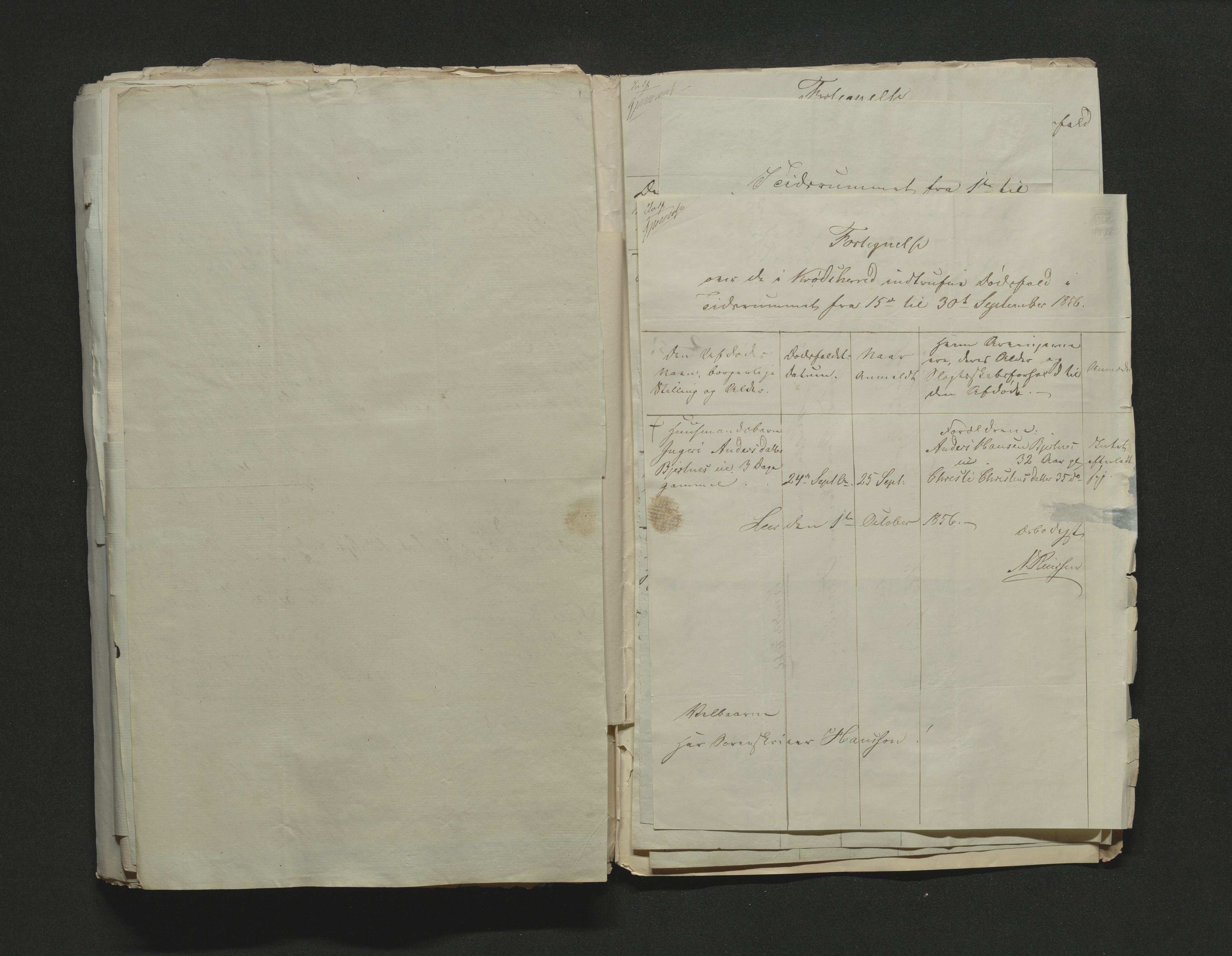 Eiker, Modum og Sigdal sorenskriveri, AV/SAKO-A-123/H/Ha/Hab/L0009: Dødsfallsmeldinger, 1854-1857, p. 389
