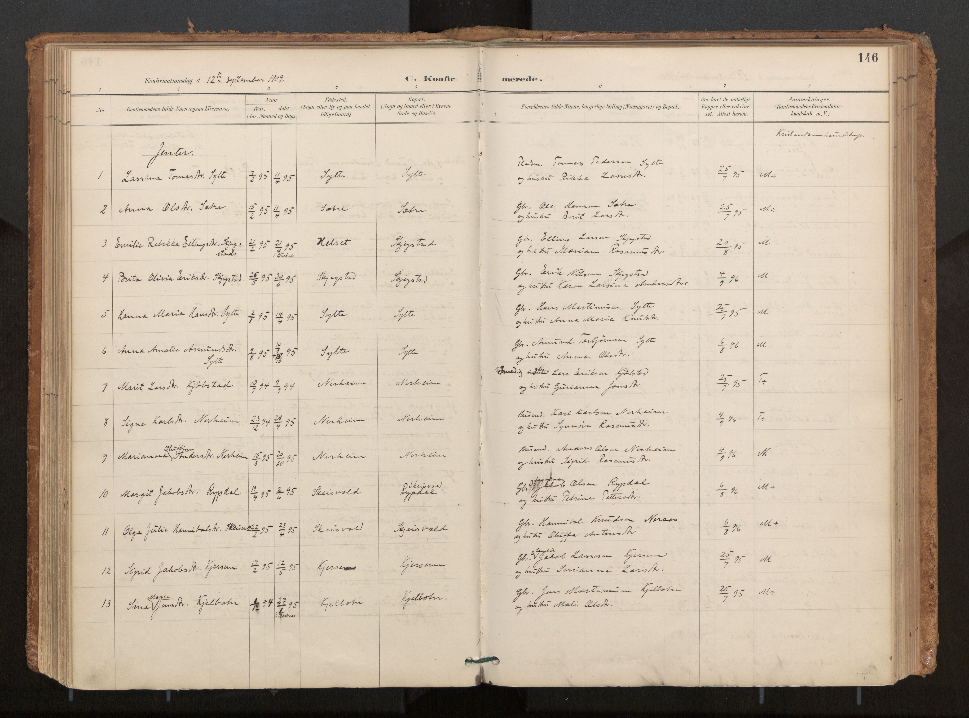 Ministerialprotokoller, klokkerbøker og fødselsregistre - Møre og Romsdal, AV/SAT-A-1454/541/L0545a: Parish register (official) no. 541A03, 1887-1912, p. 146