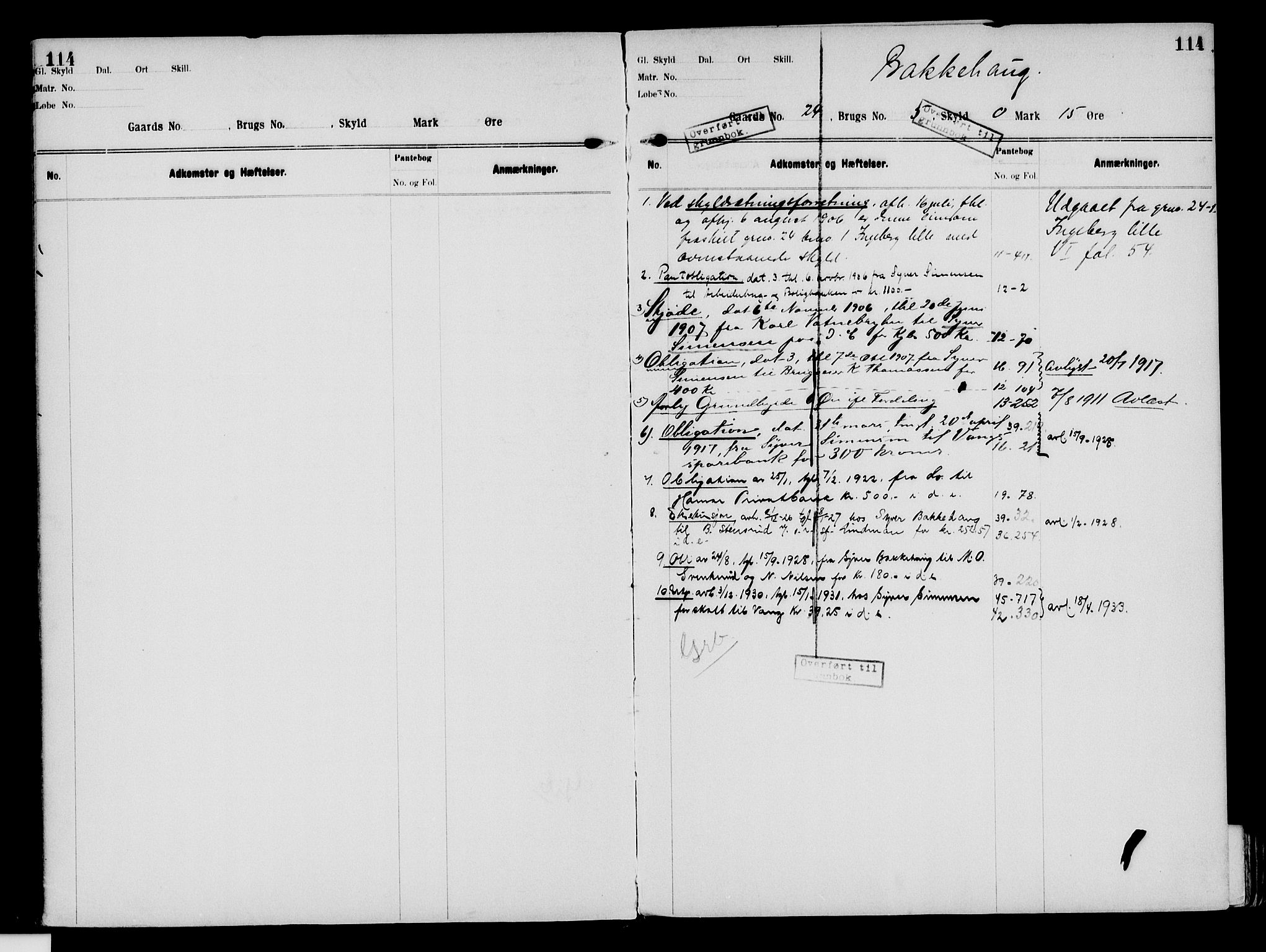 Nord-Hedmark sorenskriveri, SAH/TING-012/H/Ha/Had/Hade/L0003: Mortgage register no. 4.3, 1899-1940, p. 114