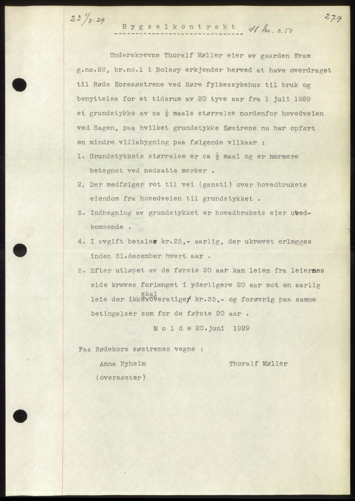 Romsdal sorenskriveri, AV/SAT-A-4149/1/2/2C/L0056: Mortgage book no. 50, 1929-1929, Deed date: 01.08.1929