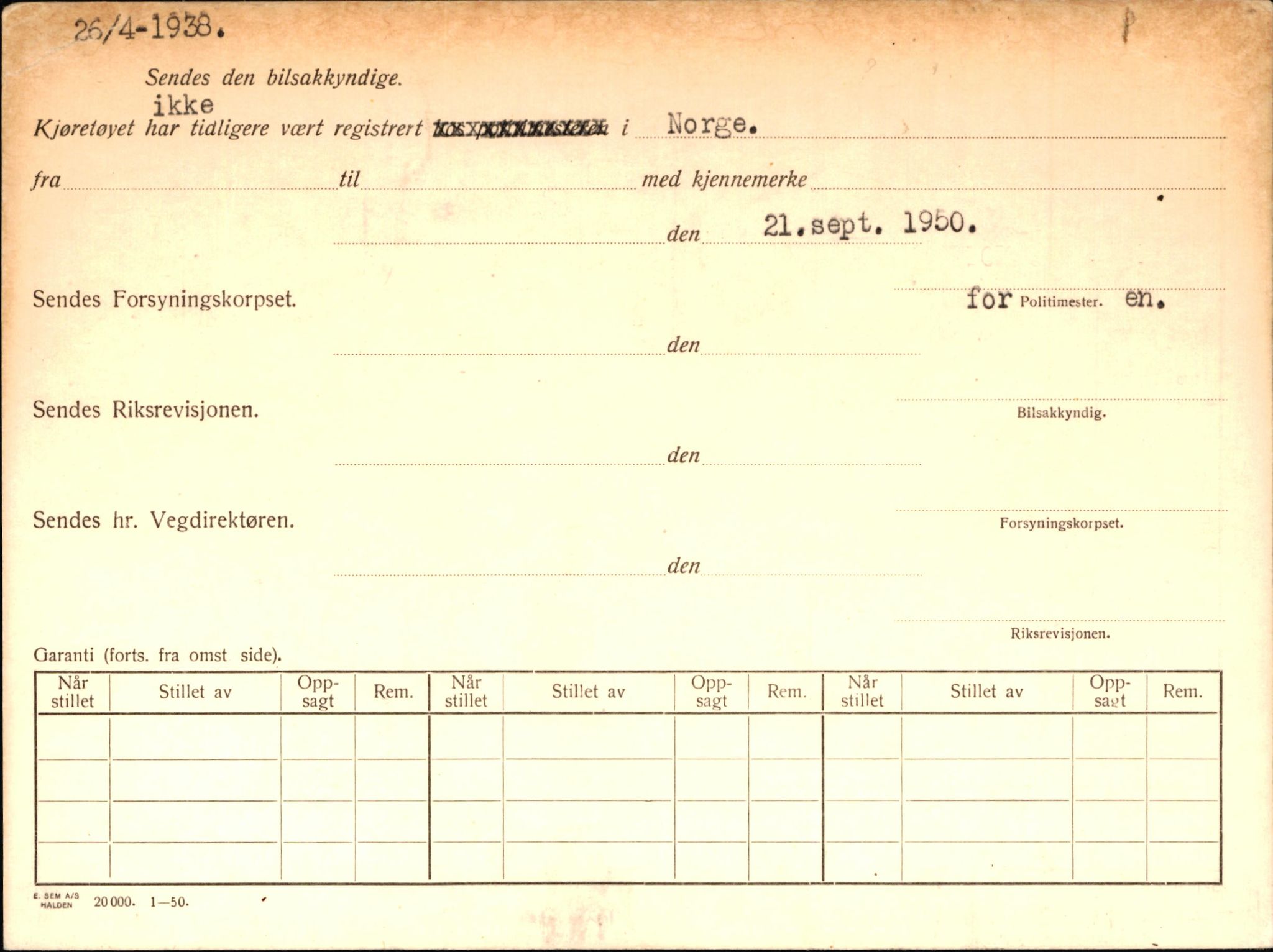 Statens vegvesen, Sogn og Fjordane vegkontor, AV/SAB-A-5301/4/F/L0007: Registerkort utmeldte Sogn, 1955-1956, p. 3