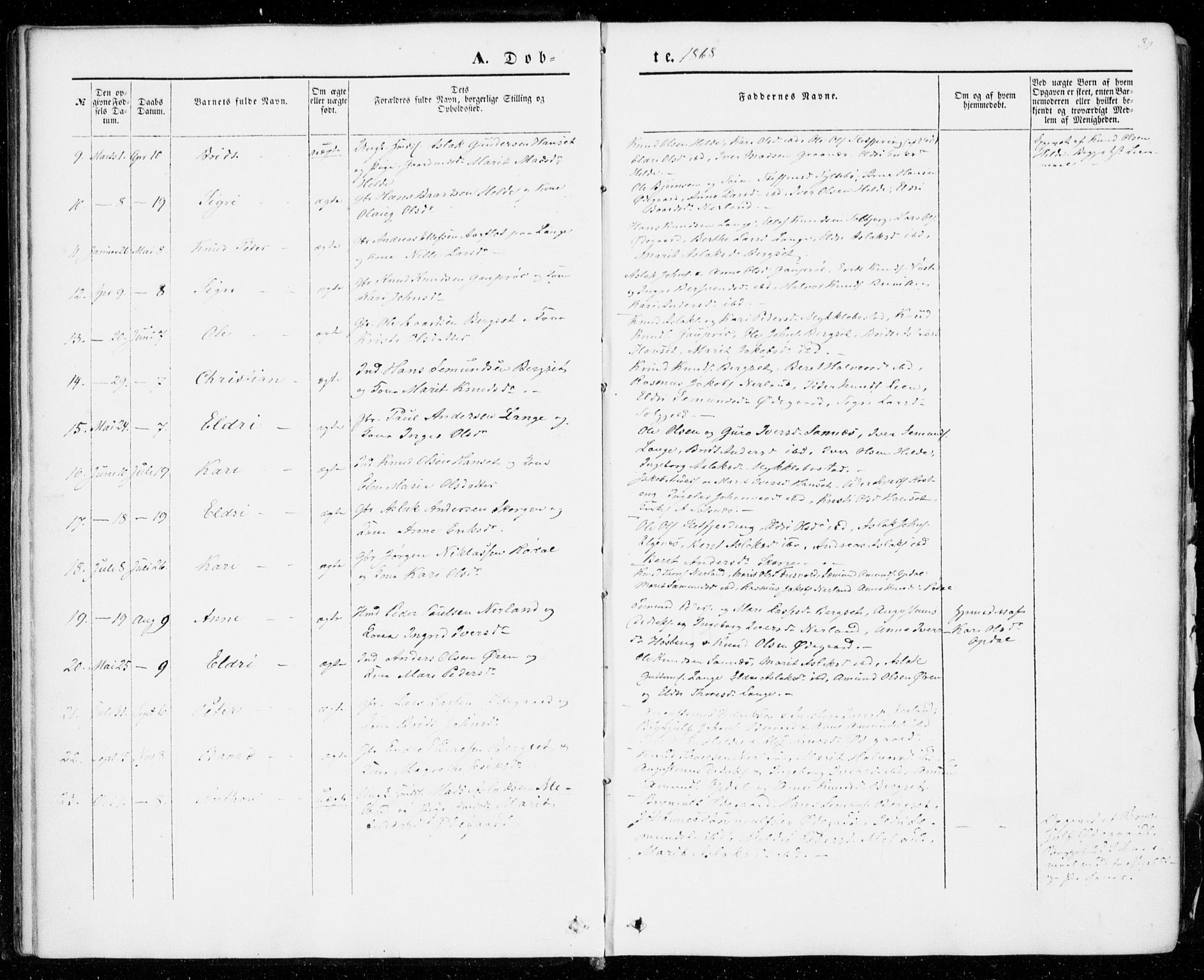 Ministerialprotokoller, klokkerbøker og fødselsregistre - Møre og Romsdal, AV/SAT-A-1454/554/L0643: Parish register (official) no. 554A01, 1846-1879, p. 30