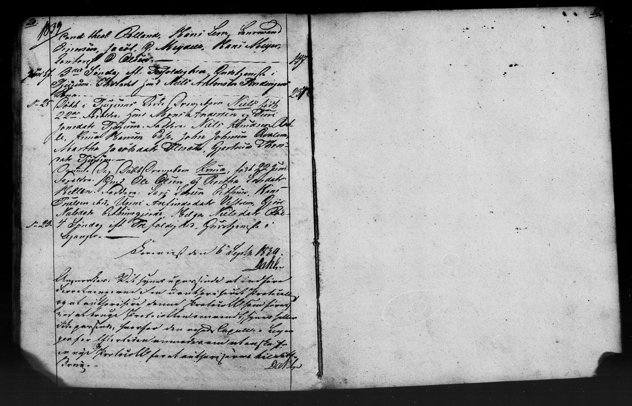 Leikanger sokneprestembete, AV/SAB-A-81001: Curate's parish register no. A 1, 1838-1839, p. 20-21