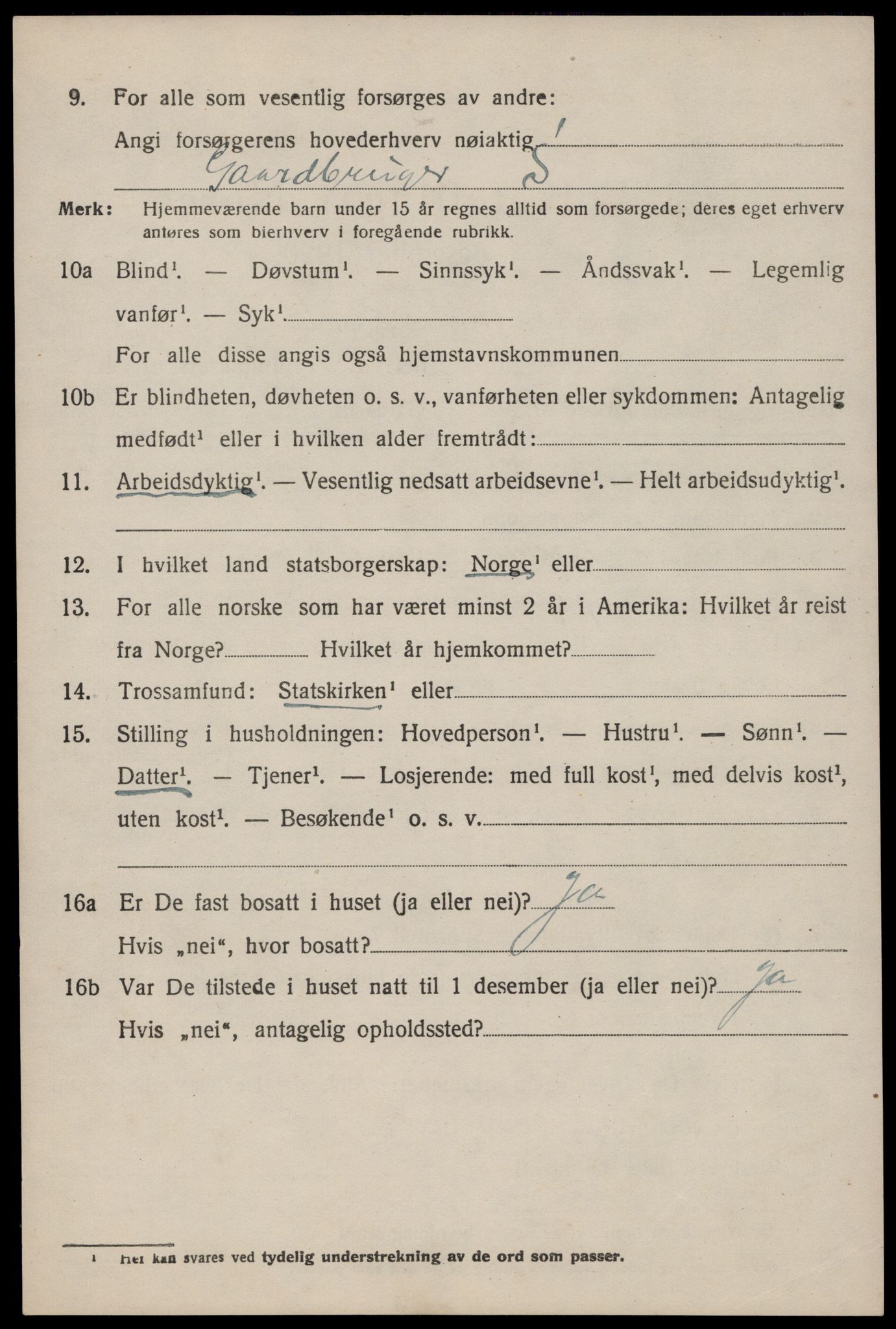 SAST, 1920 census for Hjelmeland, 1920, p. 1516