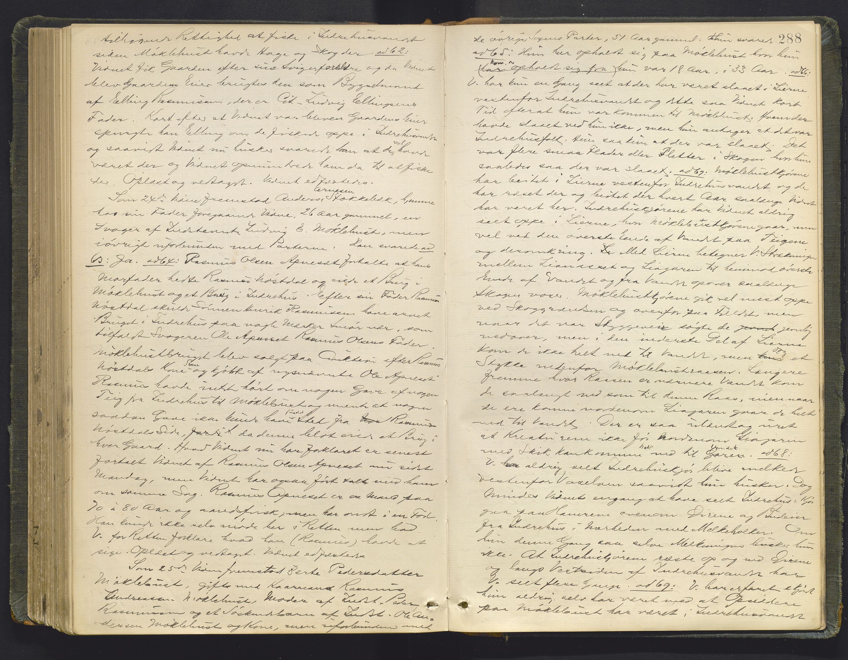Sunnfjord tingrett, AV/SAB-A-3201/1/F/Fb/Fba/L0053: Ekstrarettsprotokoll, 1888-1897, p. 287b-288a
