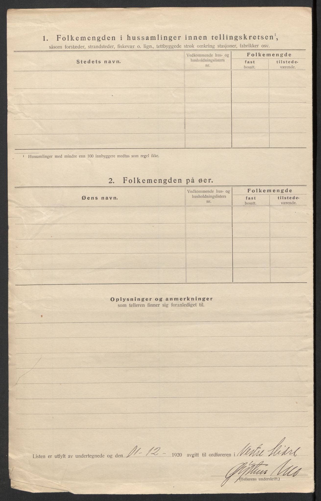 SAH, 1920 census for Vestre Slidre, 1920, p. 32