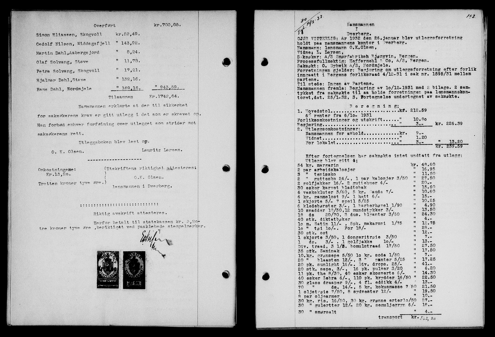 Vesterålen sorenskriveri, SAT/A-4180/1/2/2Ca/L0055: Mortgage book no. 48, 1932-1932, Deed date: 18.02.1932