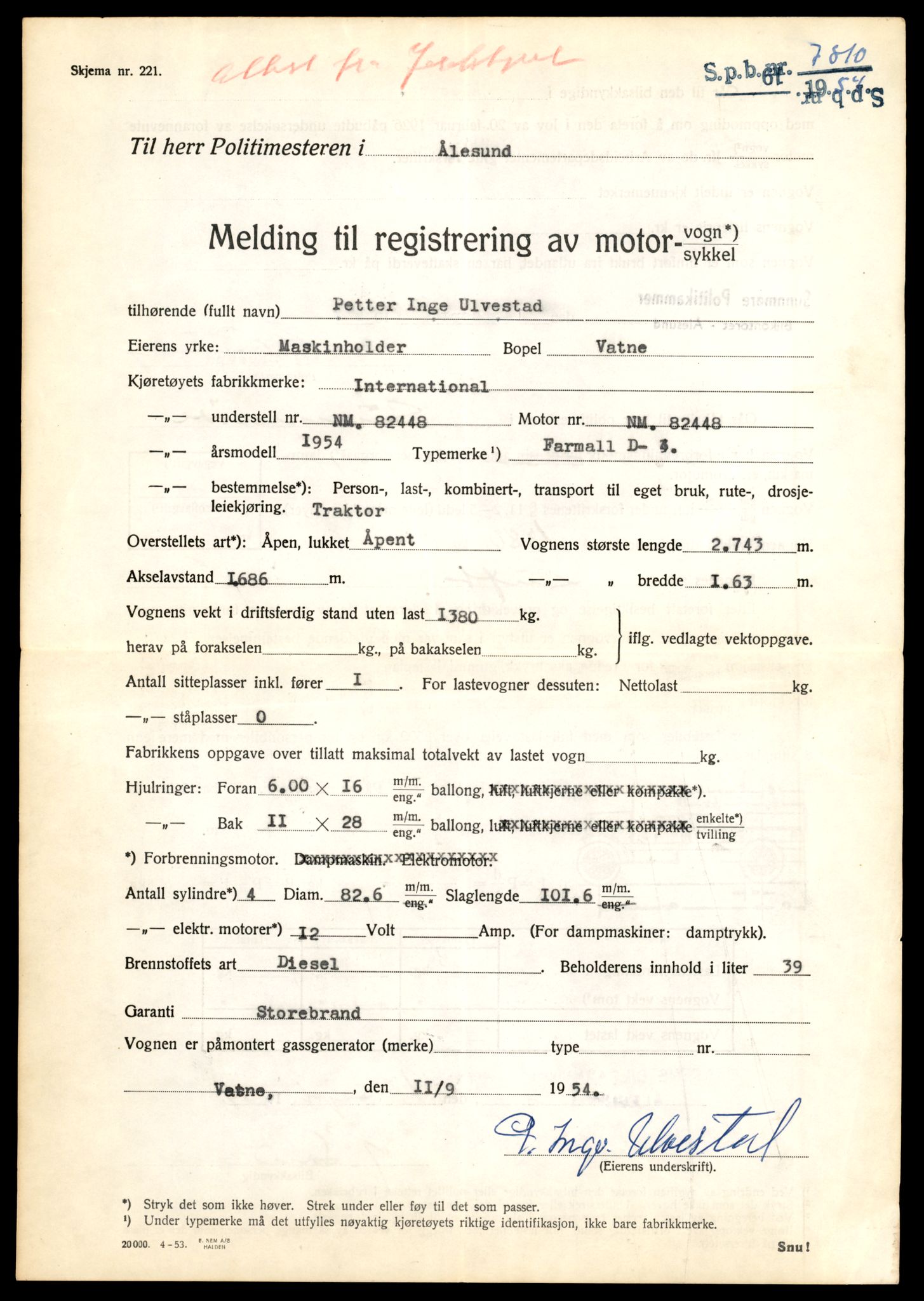 Møre og Romsdal vegkontor - Ålesund trafikkstasjon, AV/SAT-A-4099/F/Fe/L0033: Registreringskort for kjøretøy T 12151 - T 12474, 1927-1998, p. 3147