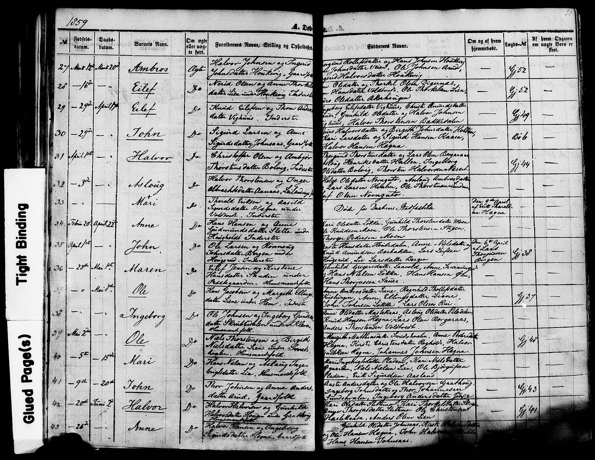 Sauherad kirkebøker, SAKO/A-298/F/Fa/L0007: Parish register (official) no. I 7, 1851-1873, p. 50