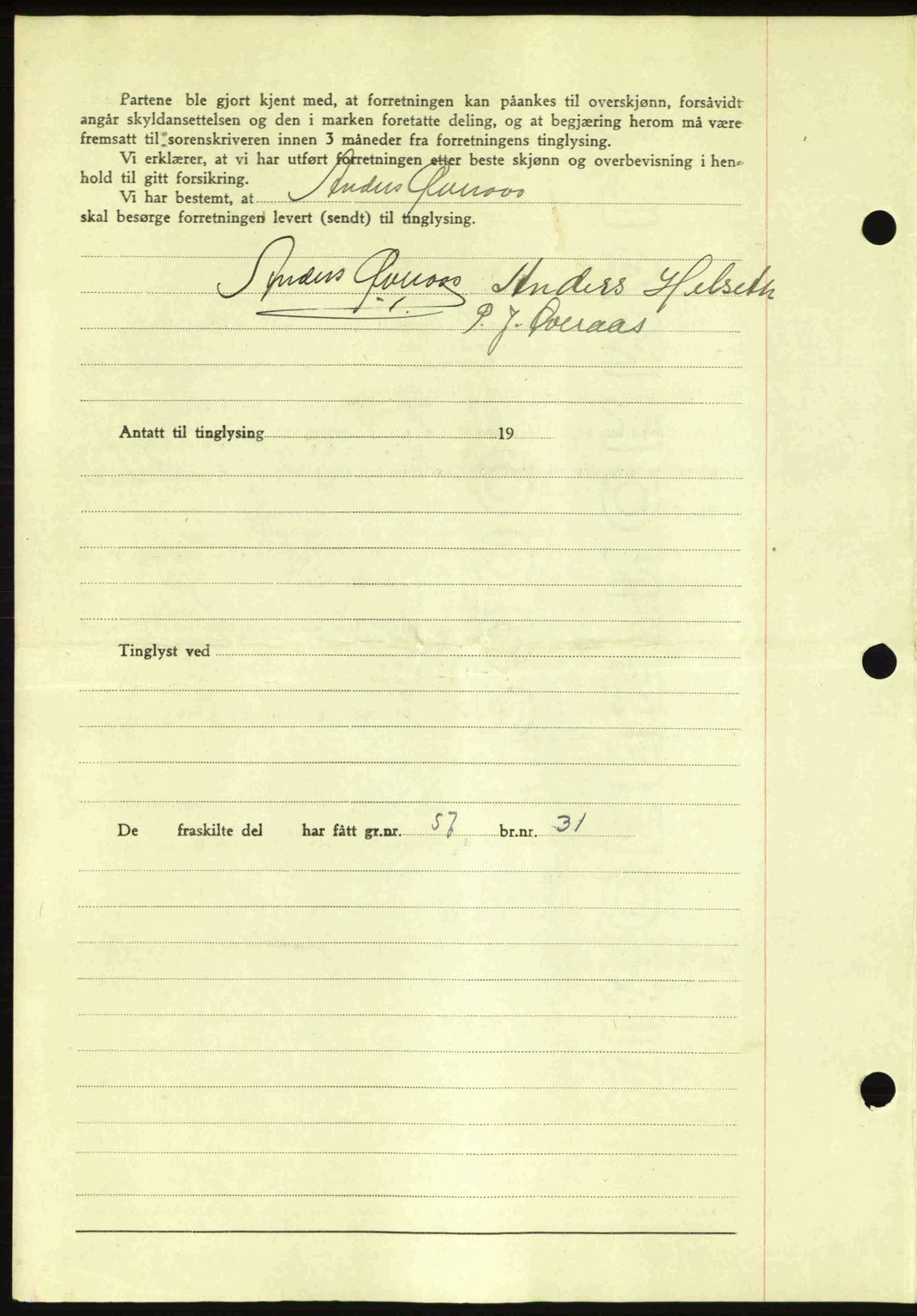 Romsdal sorenskriveri, AV/SAT-A-4149/1/2/2C: Mortgage book no. A17, 1944-1945, Diary no: : 1765/1944