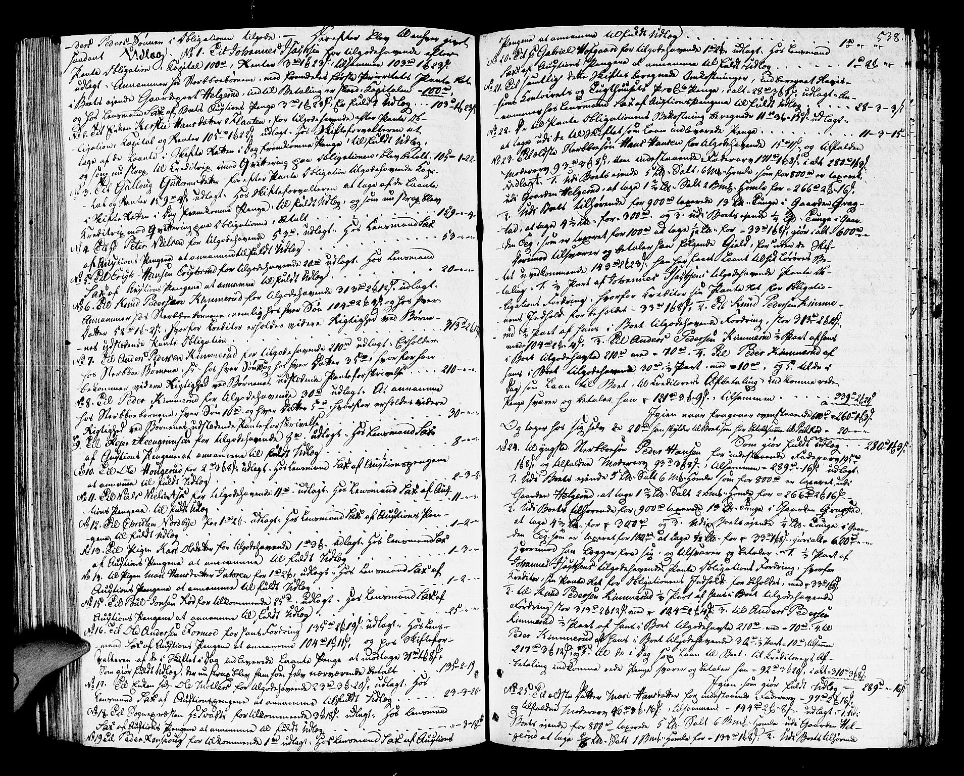 Lier, Røyken og Hurum sorenskriveri, AV/SAKO-A-89/H/Hc/L0008: Skifteprotokoll, 1799-1805, p. 537b-538a