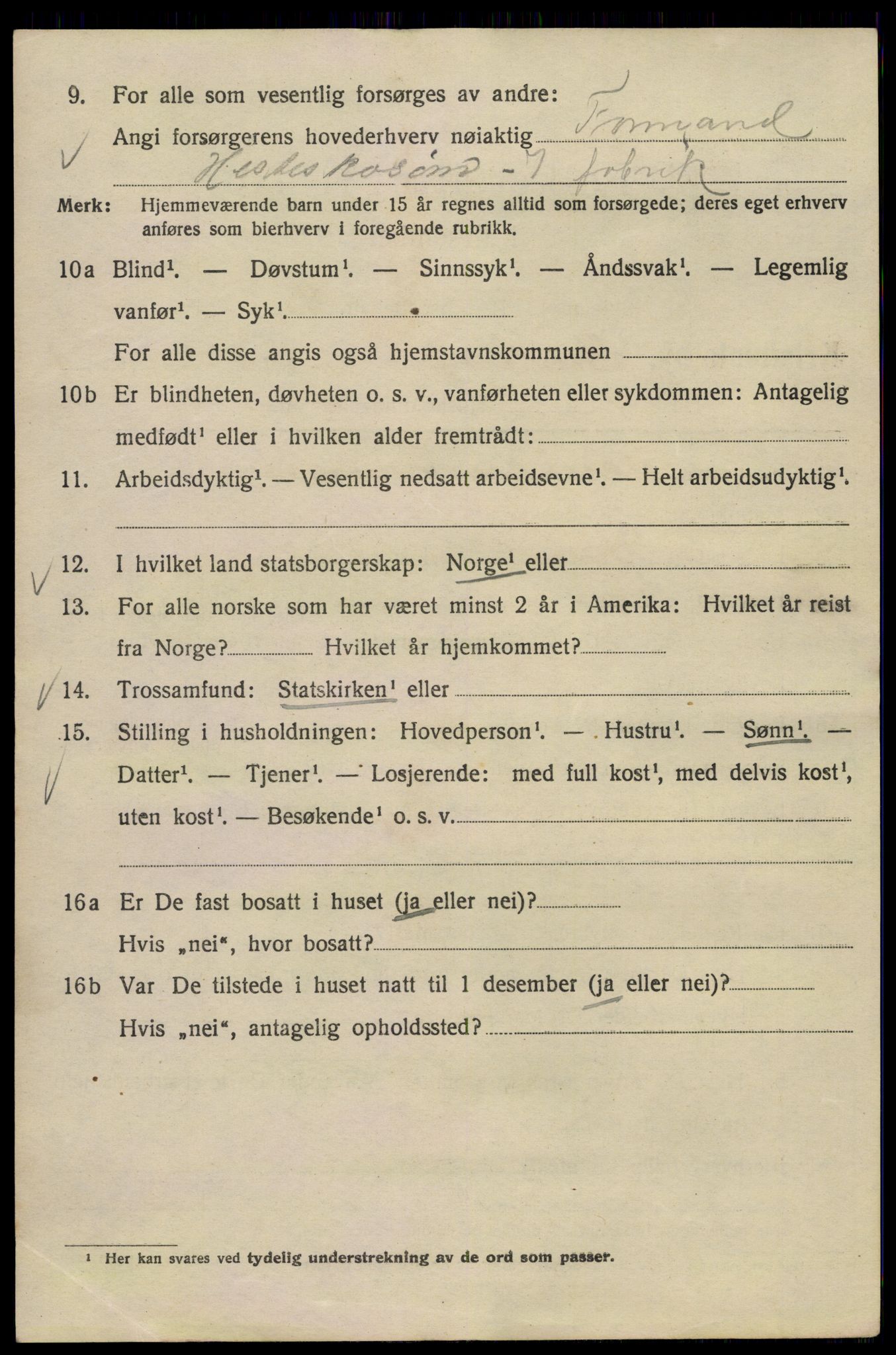 SAO, 1920 census for Kristiania, 1920, p. 574196