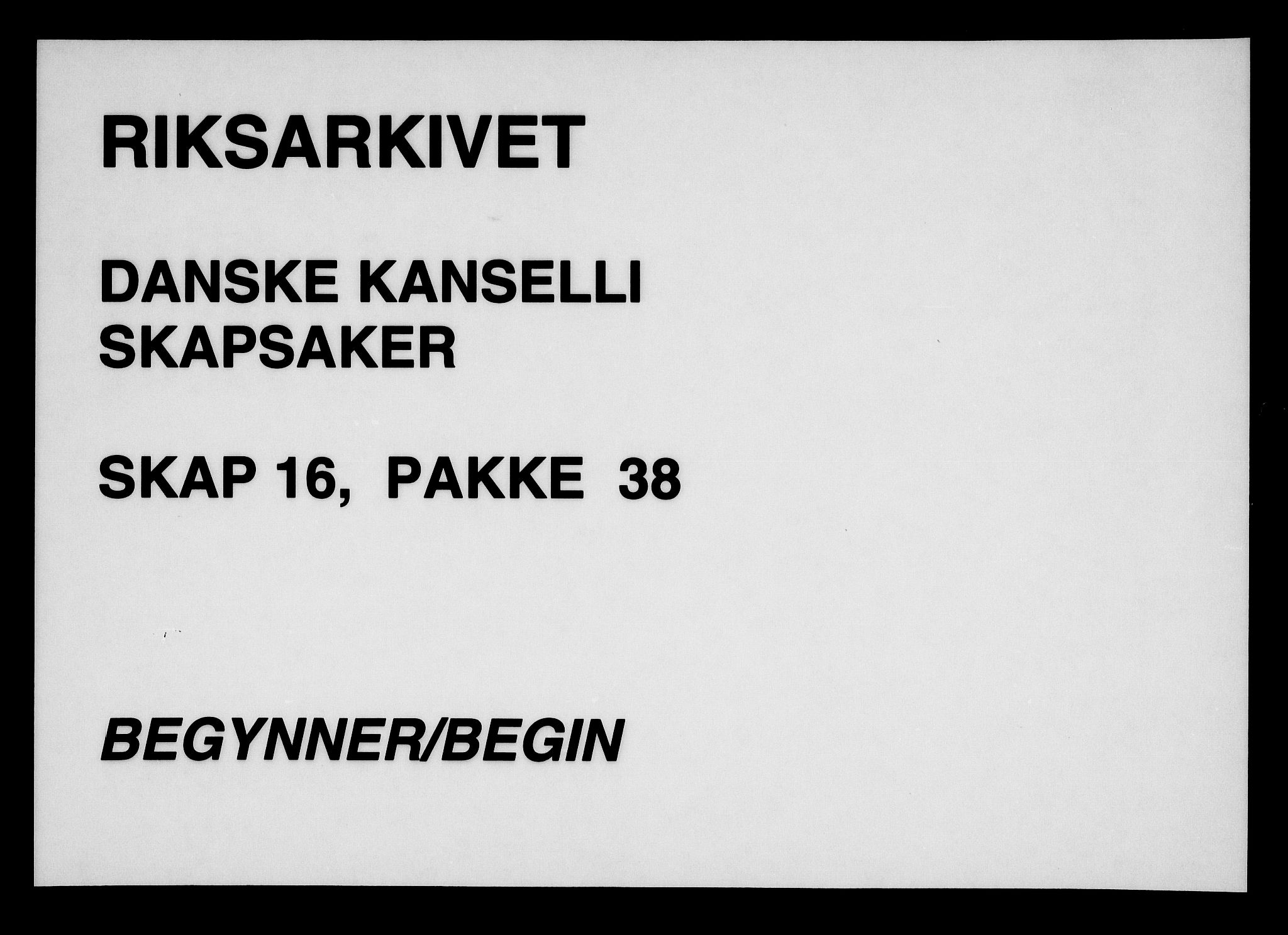 Danske Kanselli, Skapsaker, AV/RA-EA-4061/F/L0113: Skap 16, pakke 36-39, 1634-1778, p. 352