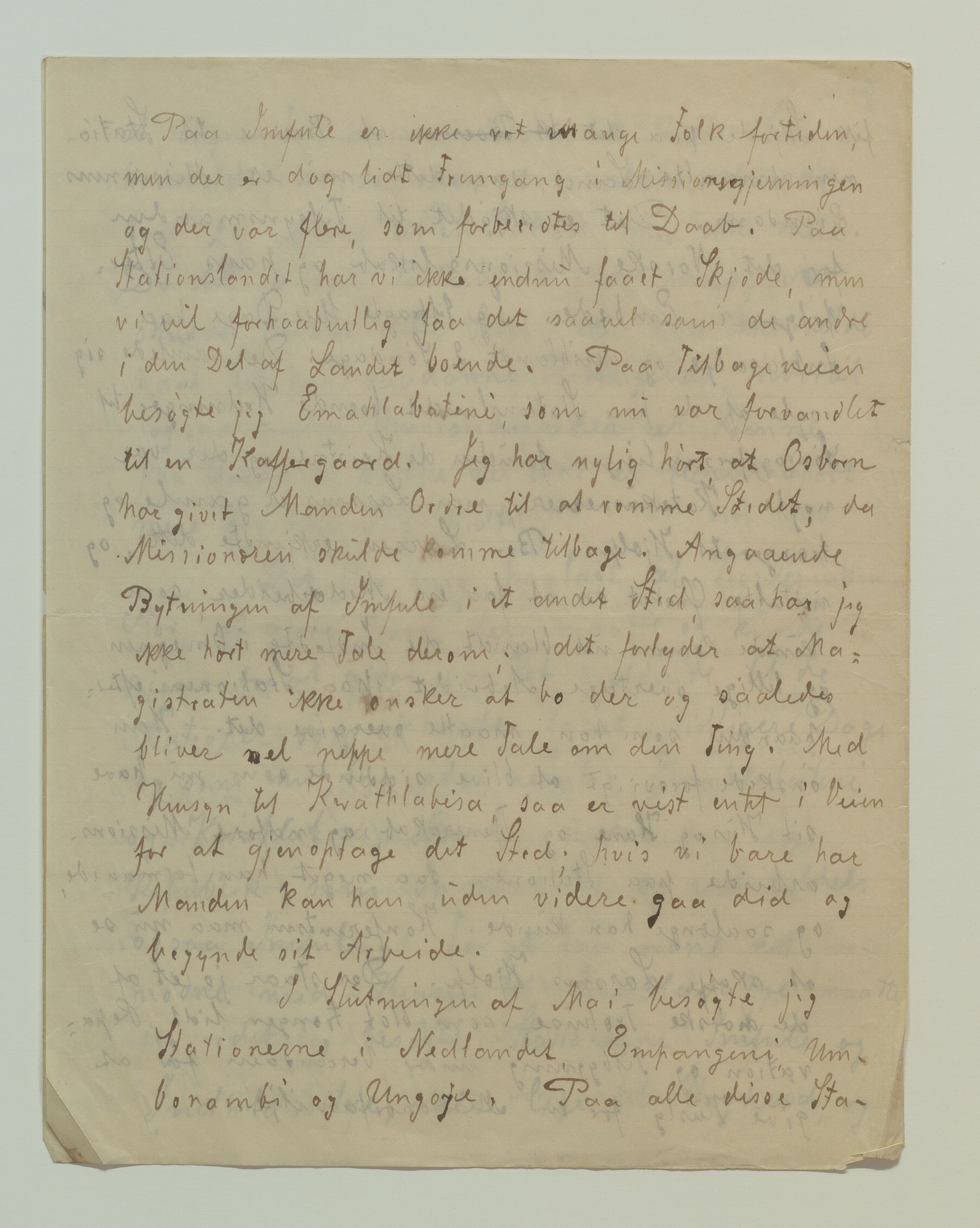 Det Norske Misjonsselskap - hovedadministrasjonen, VID/MA-A-1045/D/Da/Daa/L0037/0005: Konferansereferat og årsberetninger / Konferansereferat fra Sør-Afrika., 1887