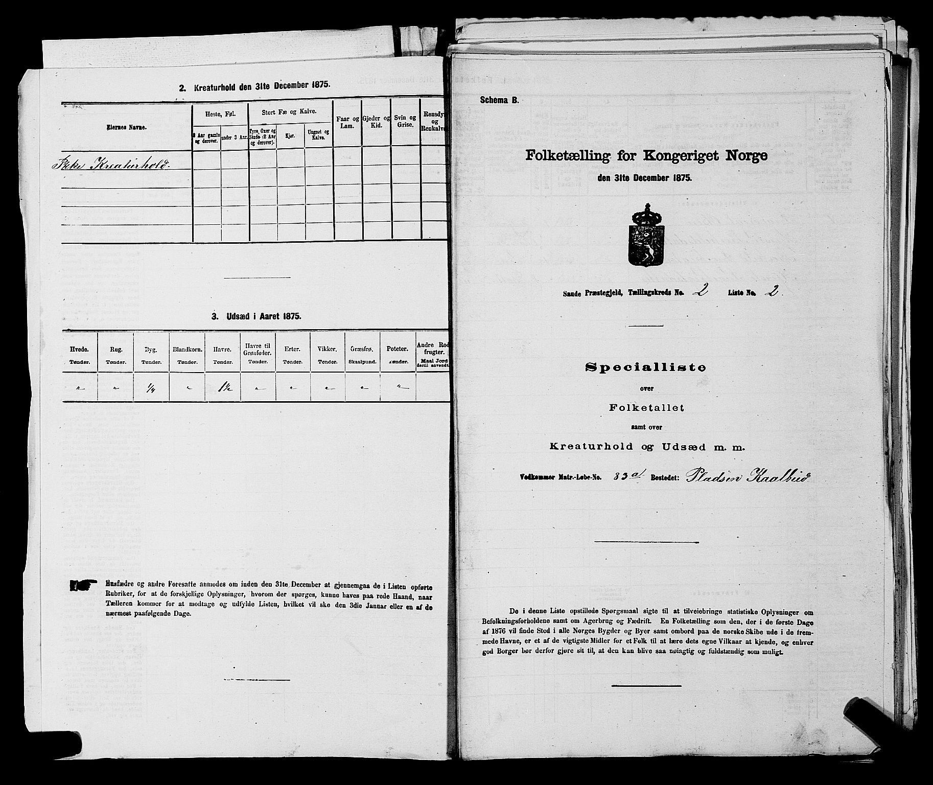 SAKO, 1875 census for 0822P Sauherad, 1875, p. 164