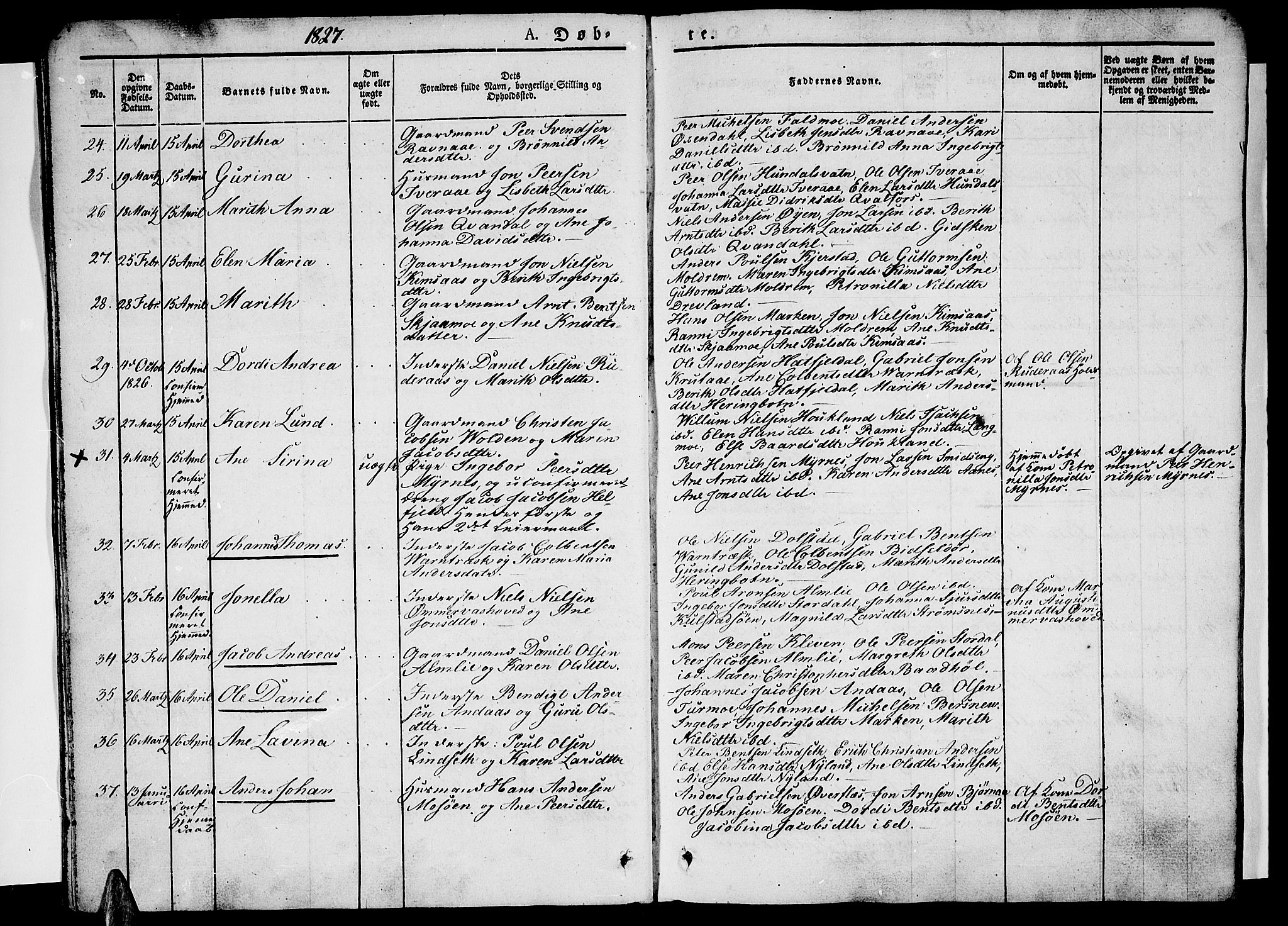 Ministerialprotokoller, klokkerbøker og fødselsregistre - Nordland, SAT/A-1459/820/L0289: Parish register (official) no. 820A10, 1826-1845, p. 12