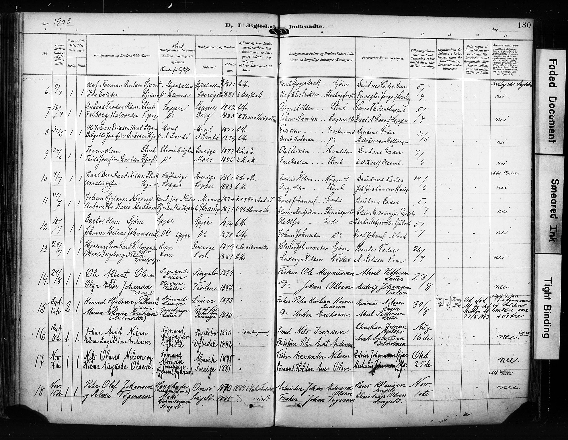 Hvaler prestekontor Kirkebøker, AV/SAO-A-2001/F/Fa/L0009: Parish register (official) no. I 9, 1895-1906, p. 180