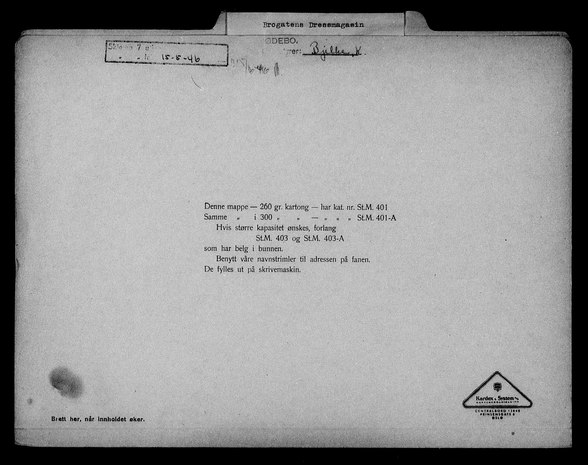 Justisdepartementet, Tilbakeføringskontoret for inndratte formuer, AV/RA-S-1564/H/Hc/Hcc/L0928: --, 1945-1947, p. 74