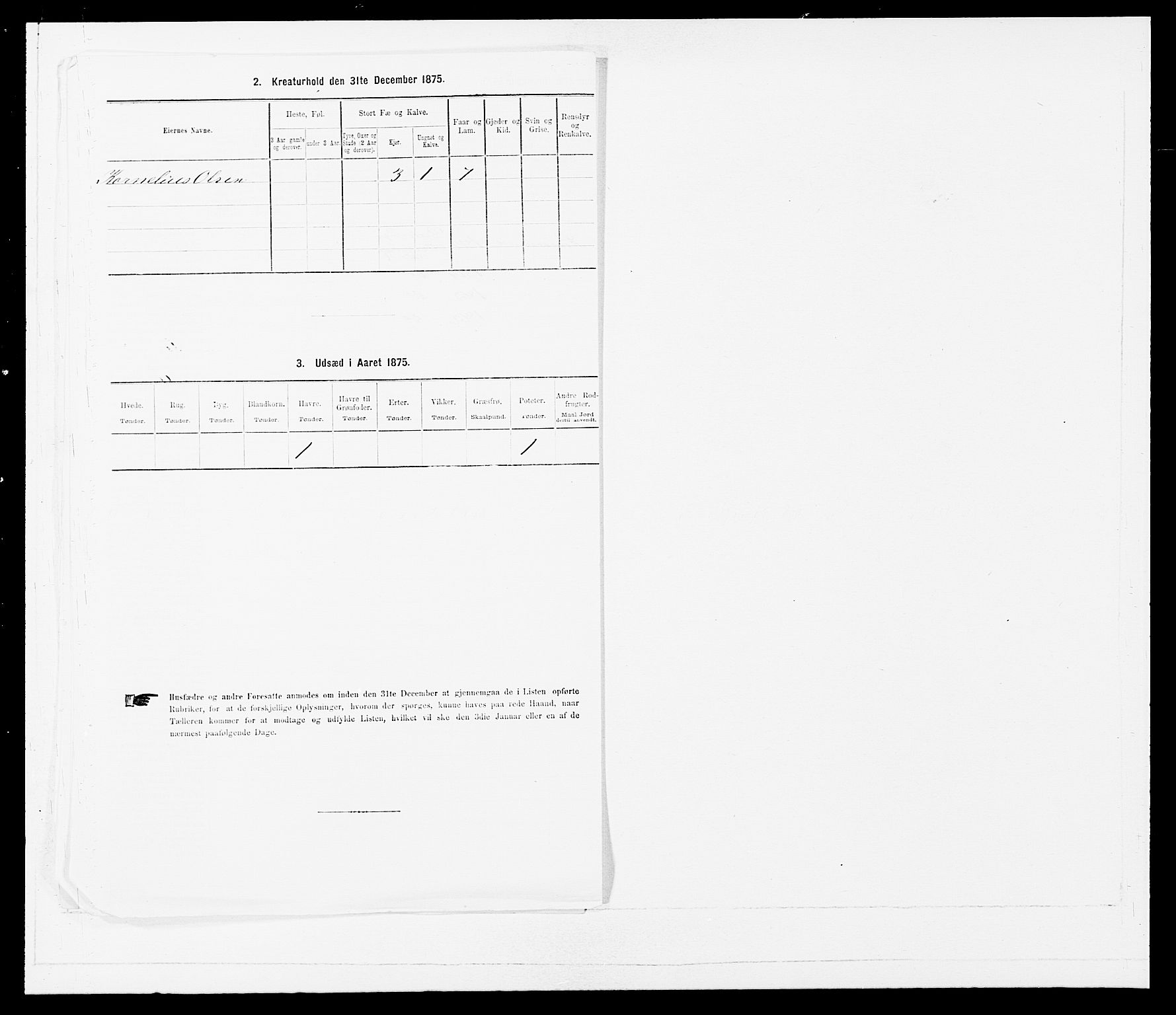 SAB, 1875 census for 1429P Ytre Holmedal, 1875, p. 344