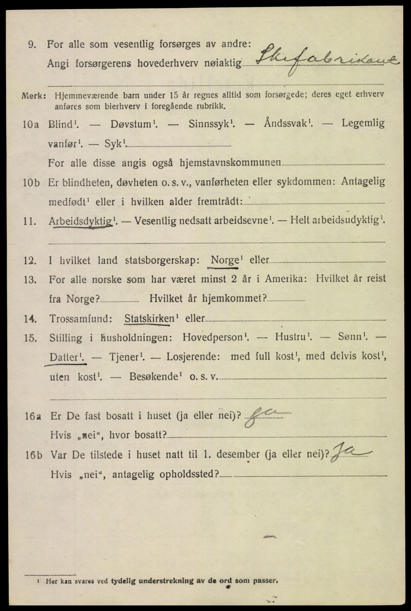 SAH, 1920 census for Nord-Aurdal, 1920, p. 4729