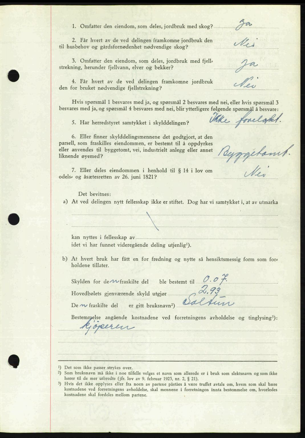 Romsdal sorenskriveri, AV/SAT-A-4149/1/2/2C: Mortgage book no. A21, 1946-1946, Diary no: : 2395/1946