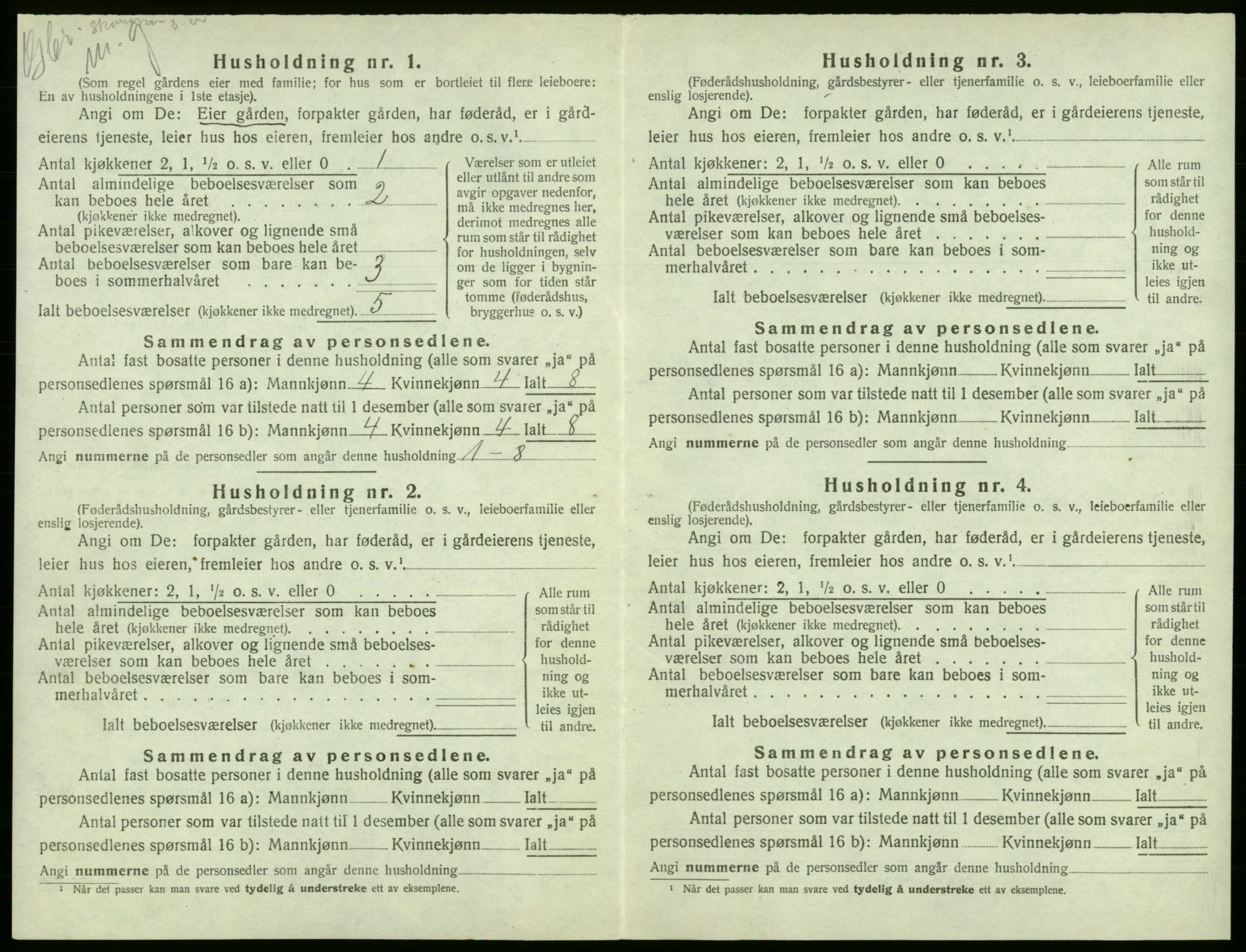 SAB, 1920 census for Austevoll, 1920, p. 749