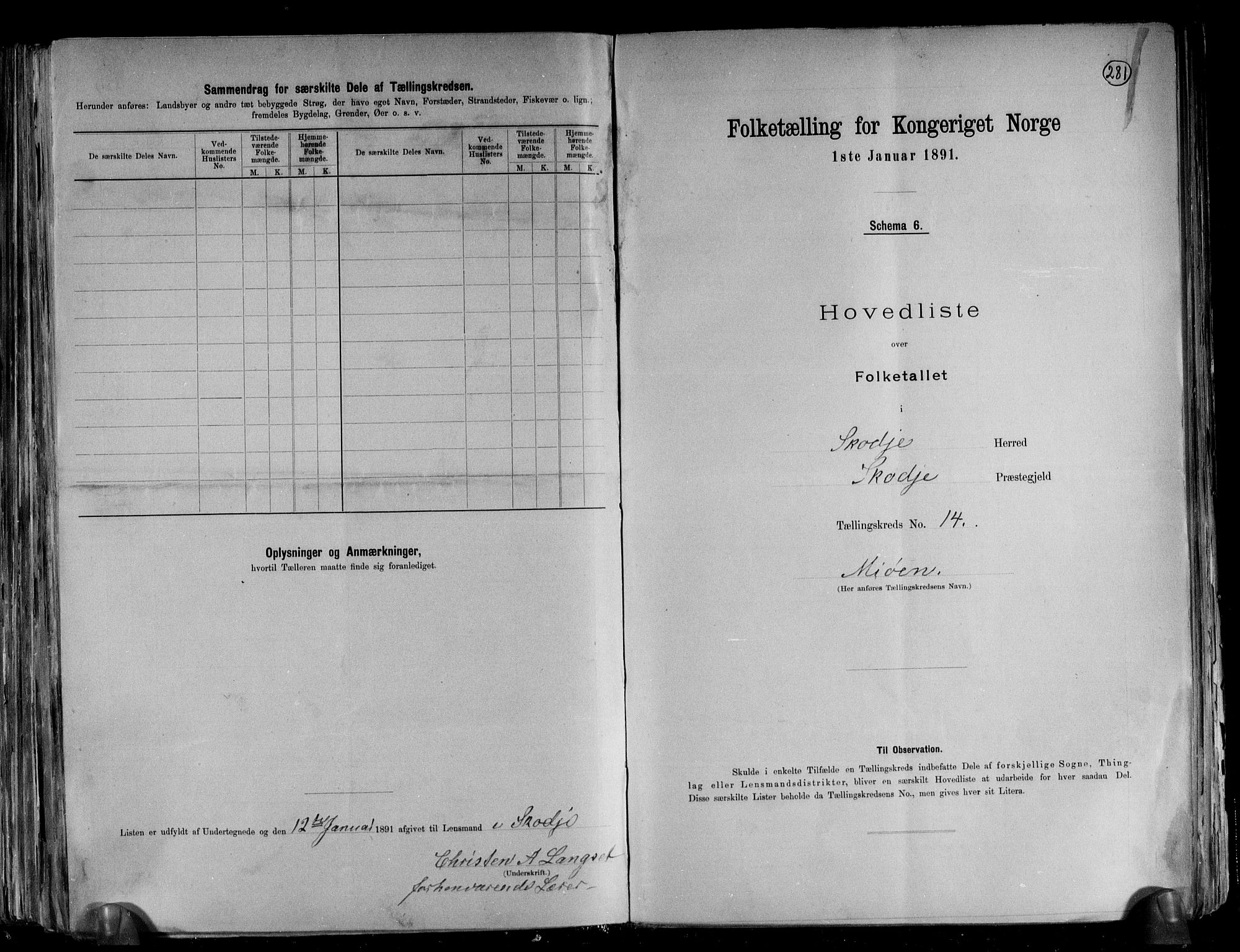 RA, 1891 census for 1529 Skodje, 1891, p. 30