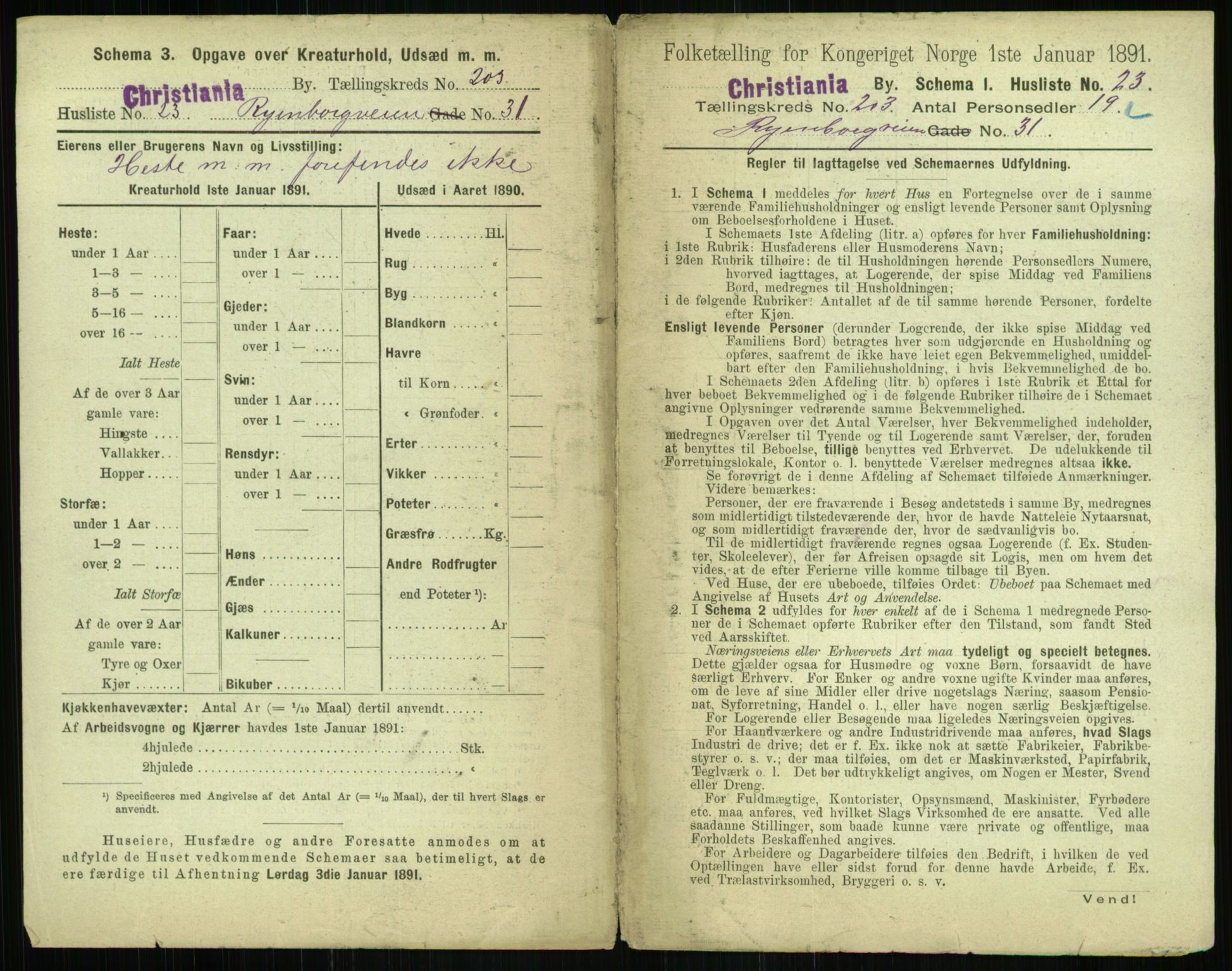 RA, 1891 census for 0301 Kristiania, 1891, p. 122090