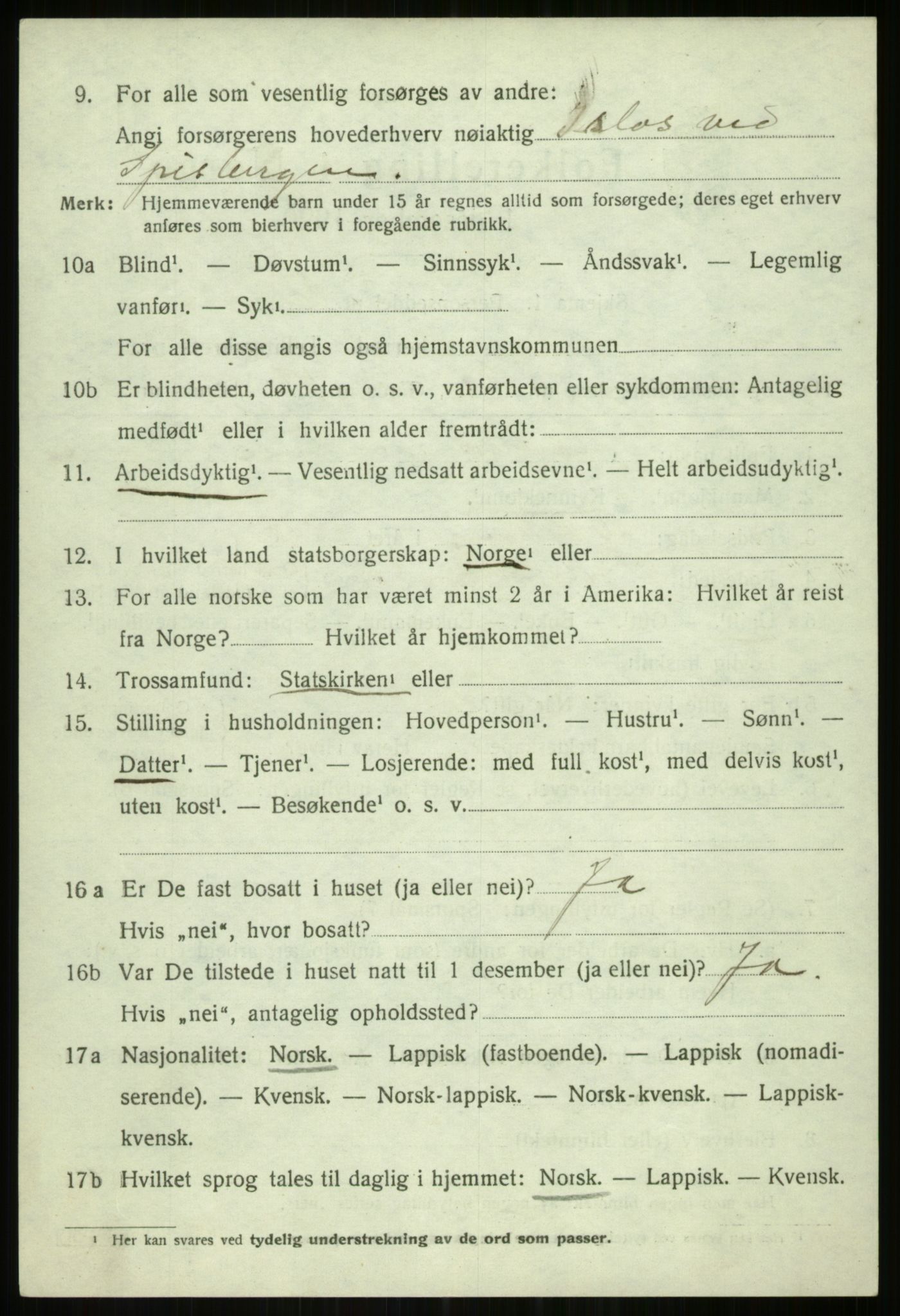 SATØ, 1920 census for Tromsøysund, 1920, p. 7549