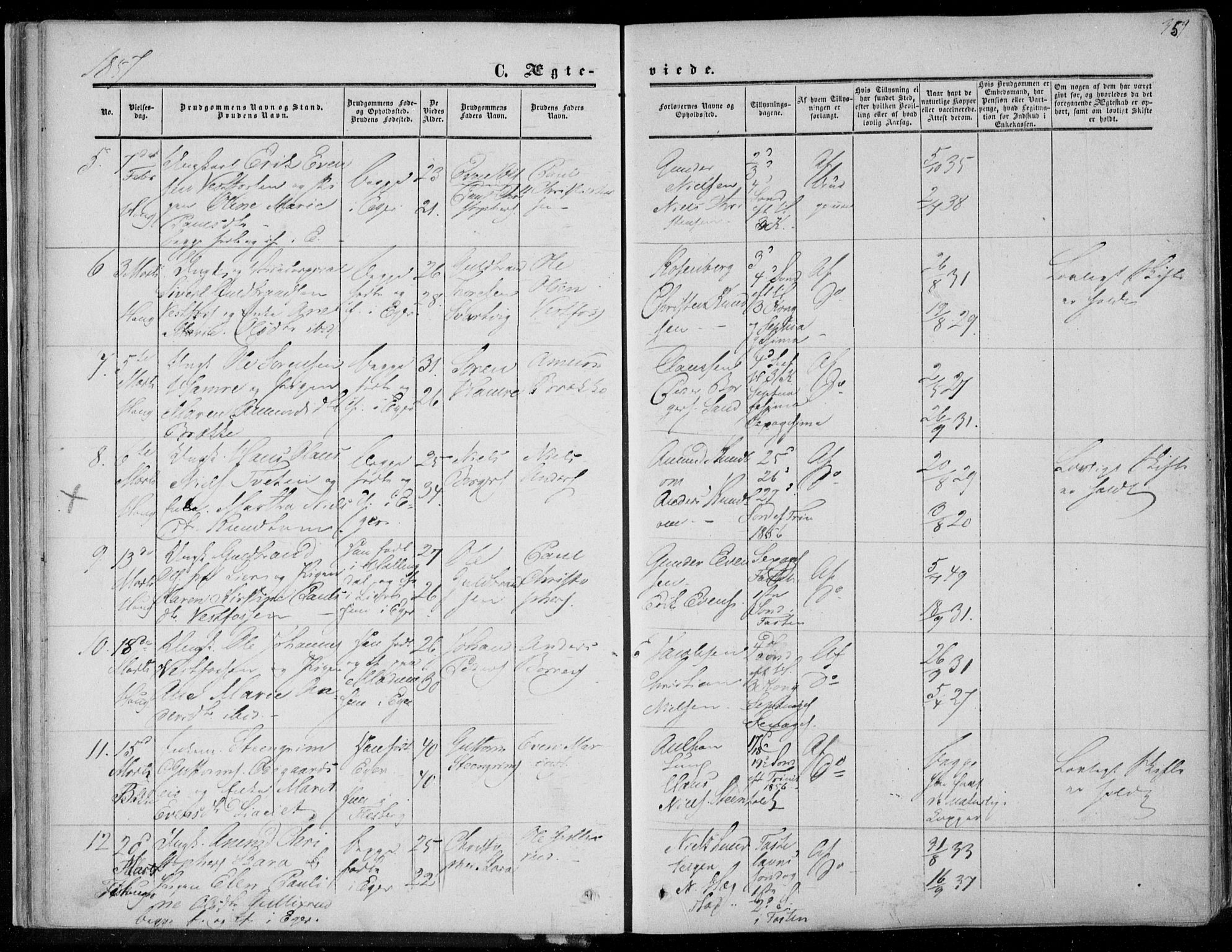 Eiker kirkebøker, SAKO/A-4/F/Fa/L0015b: Parish register (official) no. I 15B, 1854-1860, p. 359