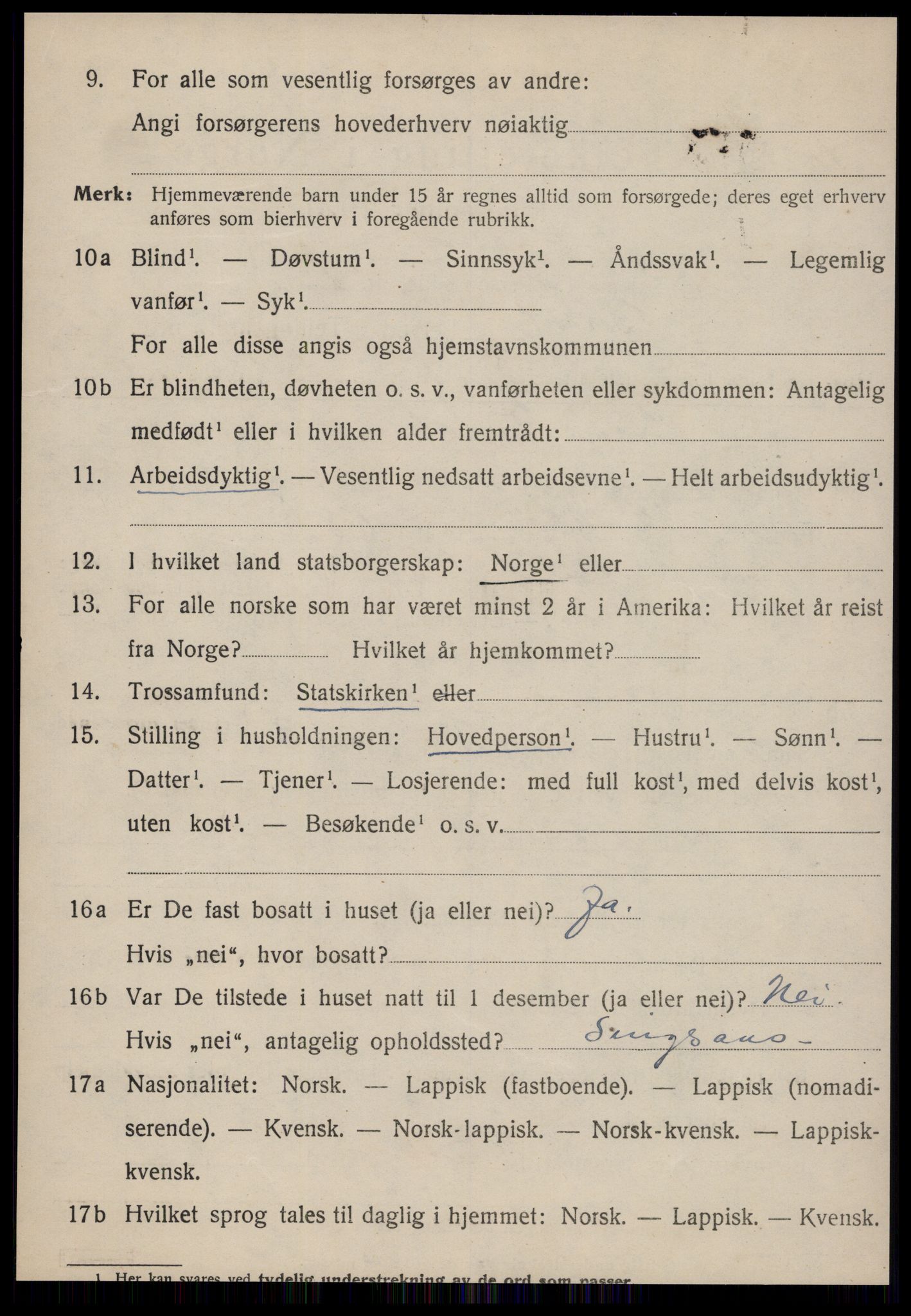 SAT, 1920 census for Budal, 1920, p. 233