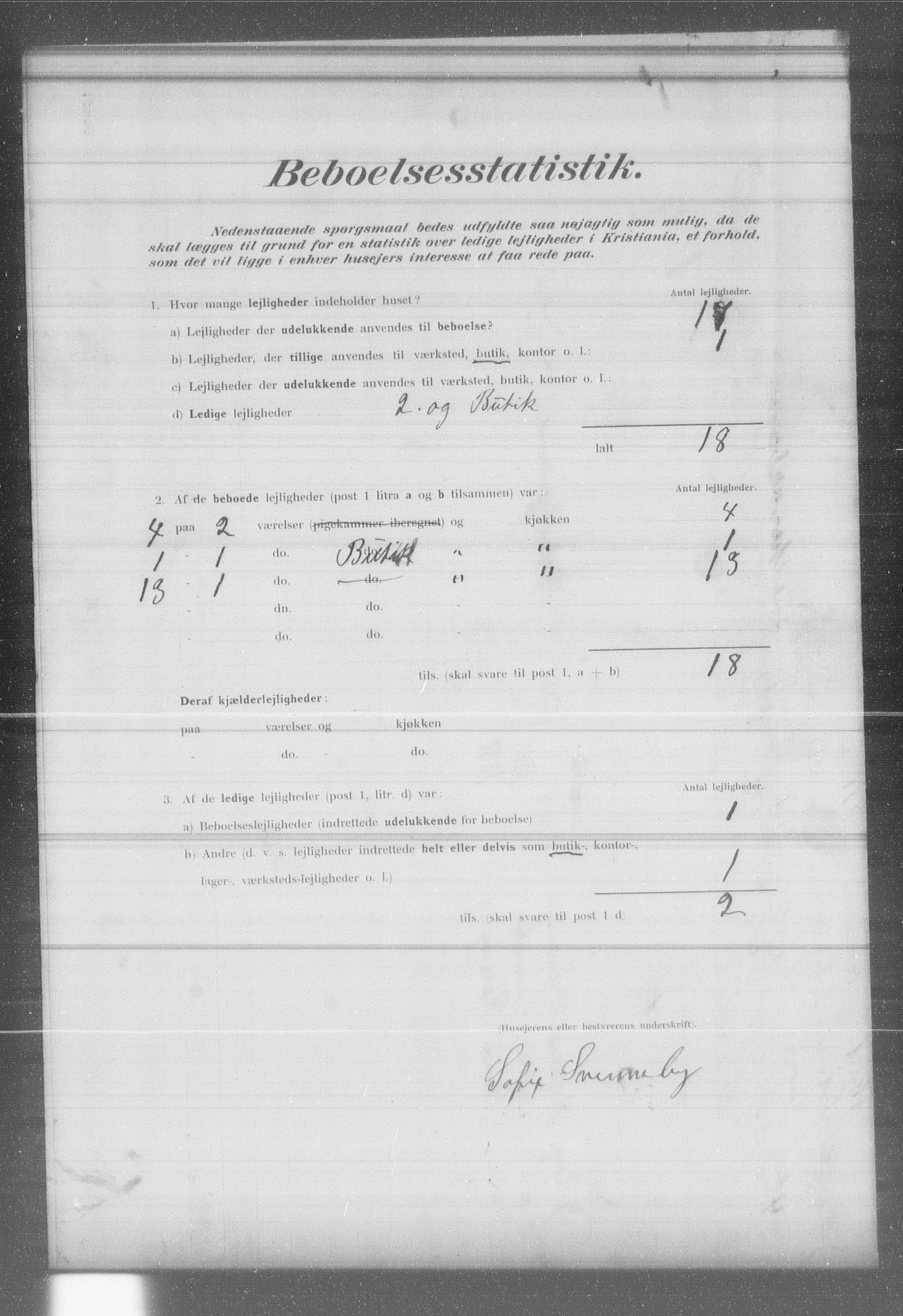 OBA, Municipal Census 1902 for Kristiania, 1902, p. 8533