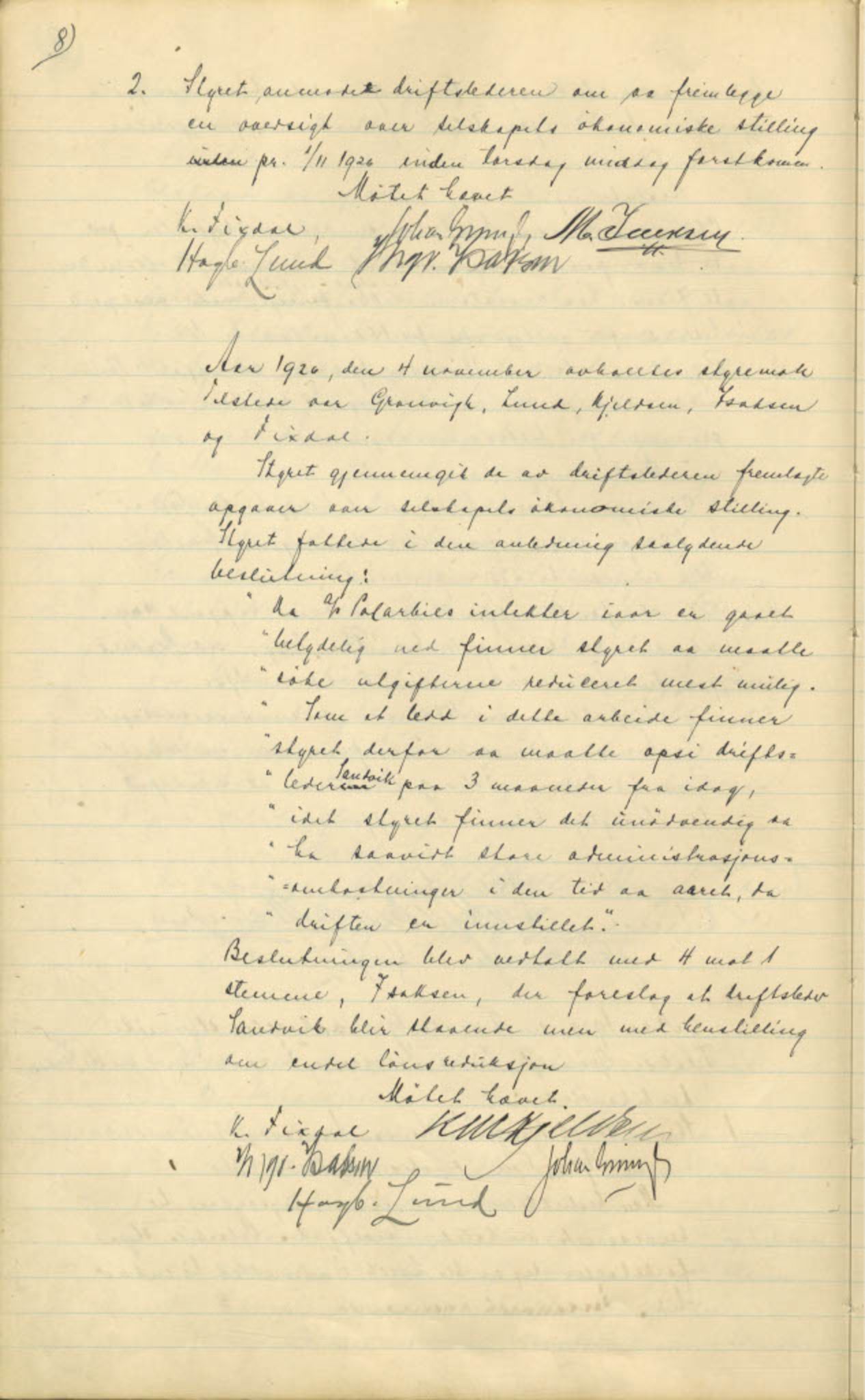  Polarbil AS, FMFB/A-1033/A/Aa/L0002: Forhandlingsprotokoll, 1926-1935, p. 10