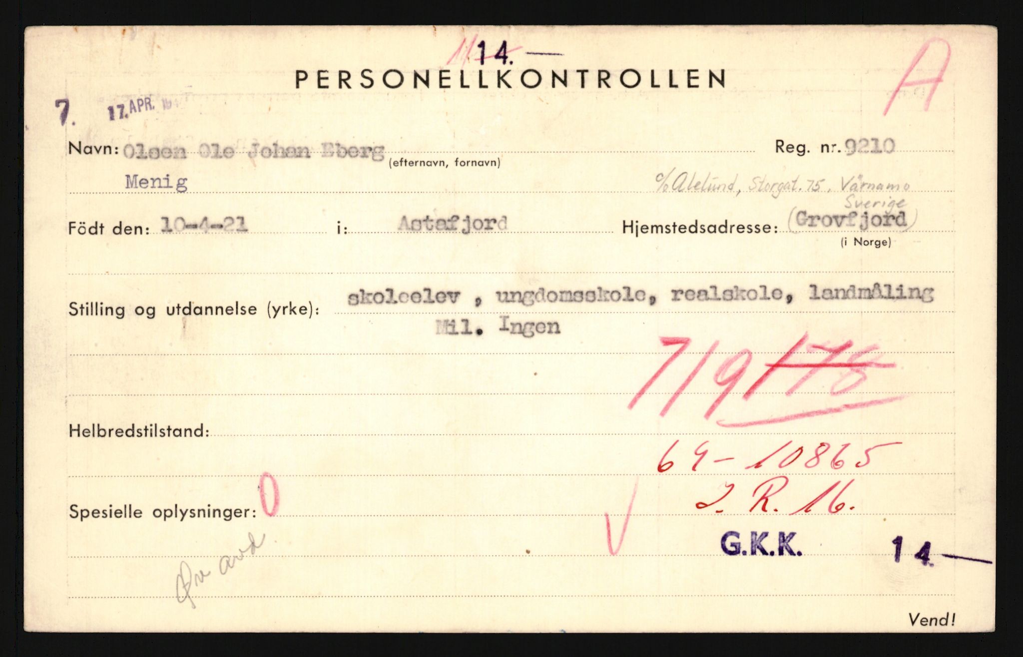 Forsvaret, Troms infanteriregiment nr. 16, AV/RA-RAFA-3146/P/Pa/L0024/0003: Rulleblad / Rulleblad for regimentets menige mannskaper, årsklasse 1942, 1942, p. 214