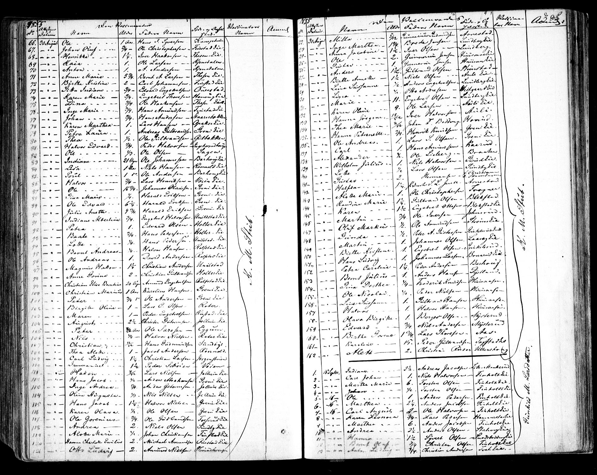 Nes prestekontor Kirkebøker, AV/SAO-A-10410/F/Fa/L0007: Parish register (official) no. I 7, 1846-1858, p. 385