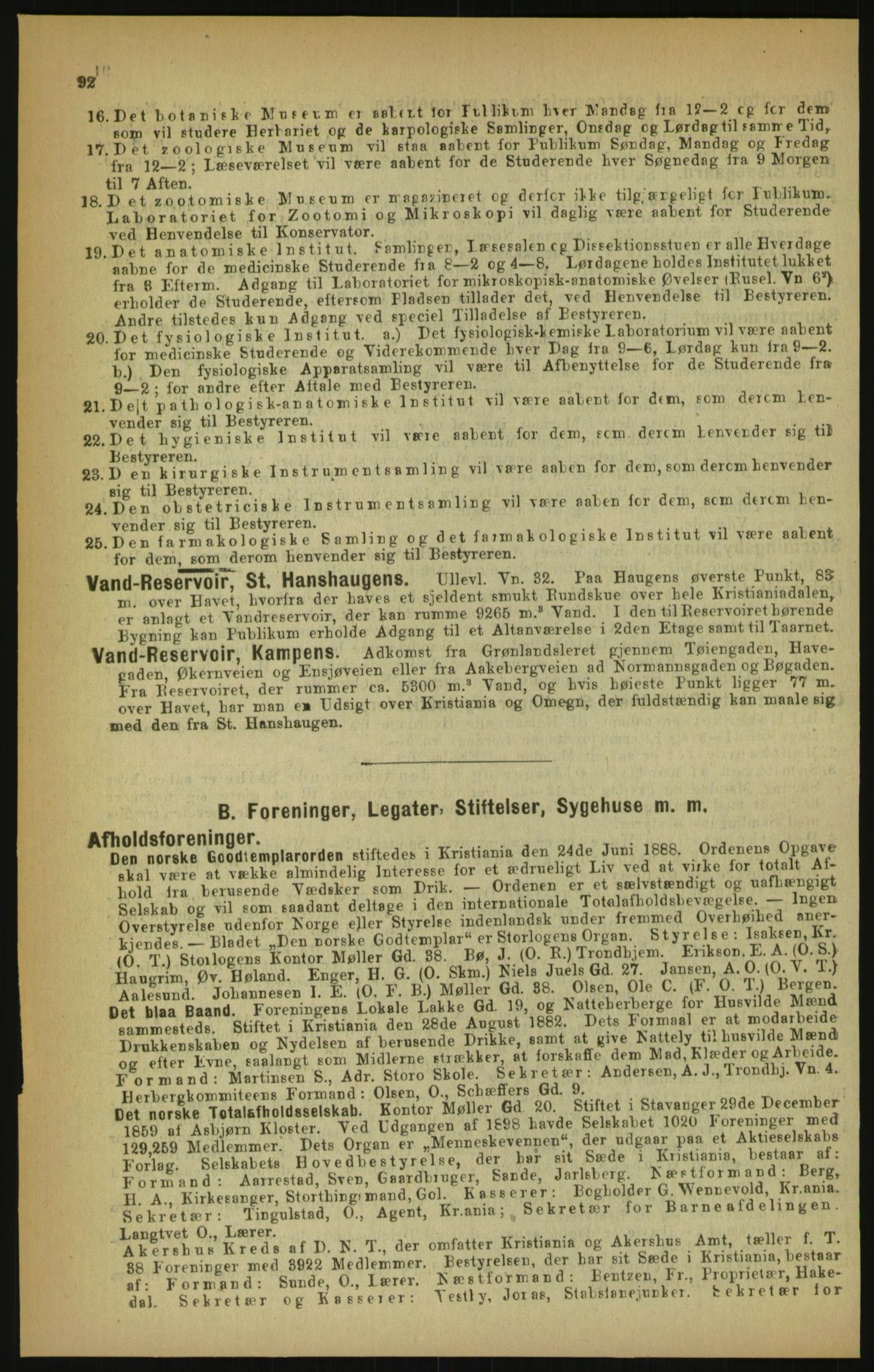 Kristiania/Oslo adressebok, PUBL/-, 1900, p. 92