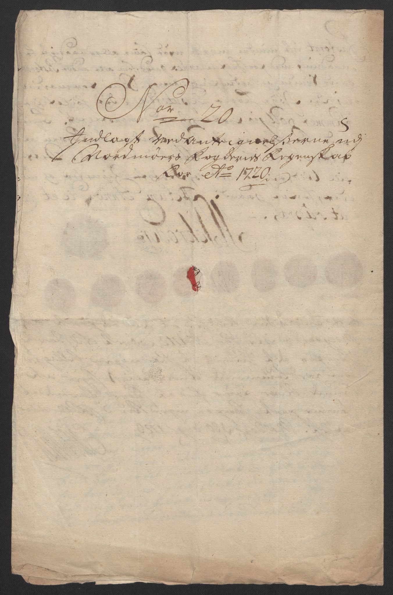 Rentekammeret inntil 1814, Reviderte regnskaper, Fogderegnskap, RA/EA-4092/R56/L3753: Fogderegnskap Nordmøre, 1720, p. 710